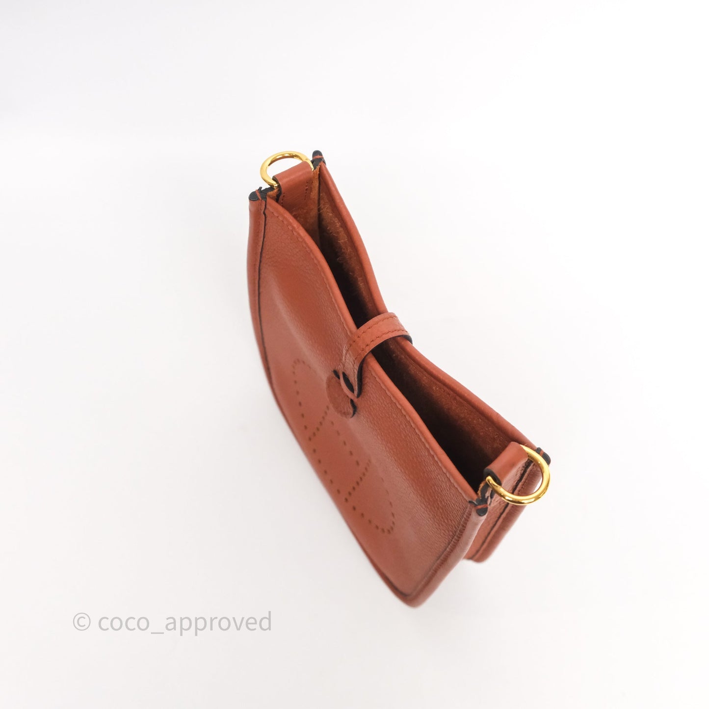 Hermès Mini Evelyne 16 Brick Clemence Gold Hardware