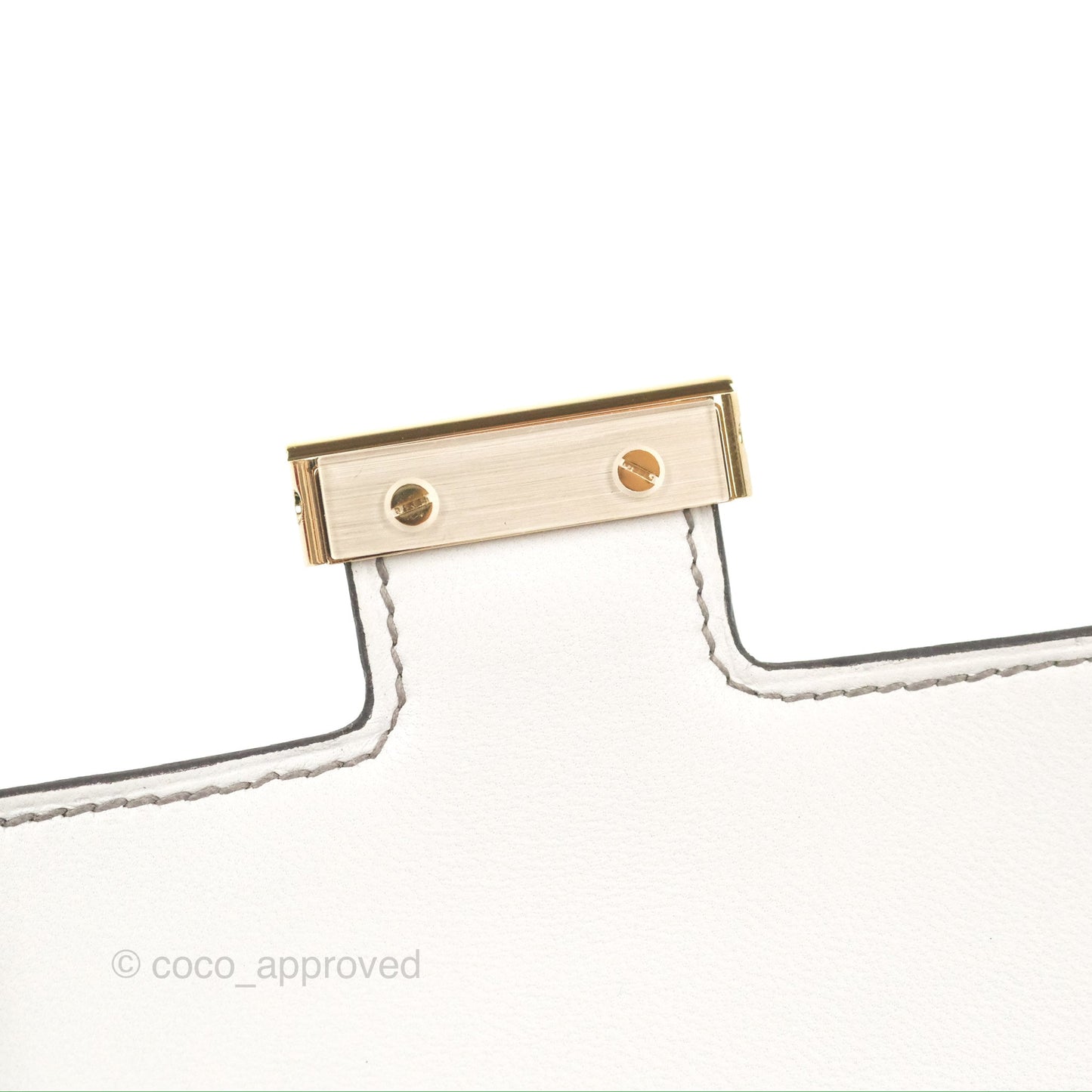 Hermès Constance Mini 18cm with Mirror Gris Meyer 0L/Gris Pale M4 Evercolor Gold Hardware