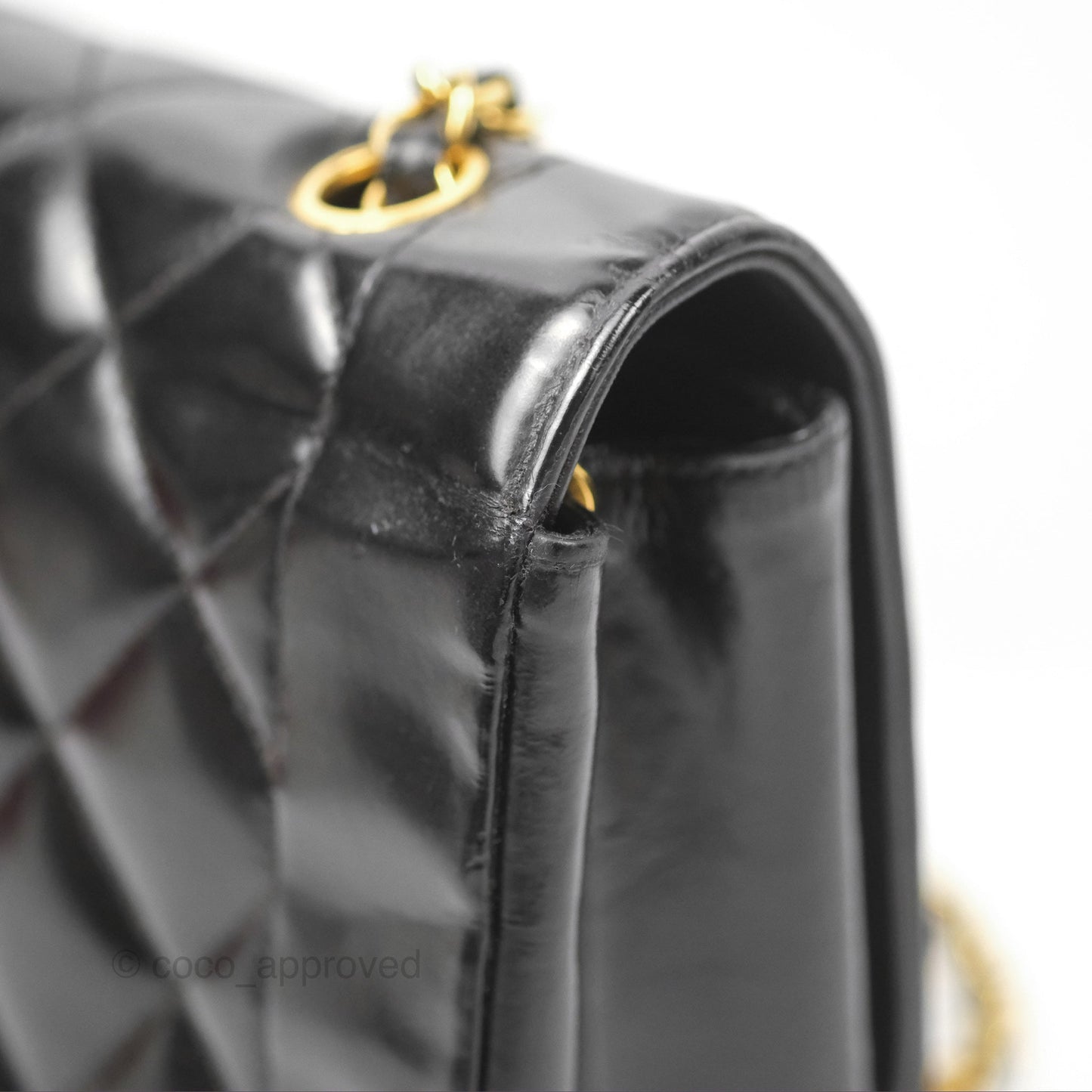 Chanel Vintage Quilted Medium Classic Diana Flap Bag Black 24K Gold Hardware