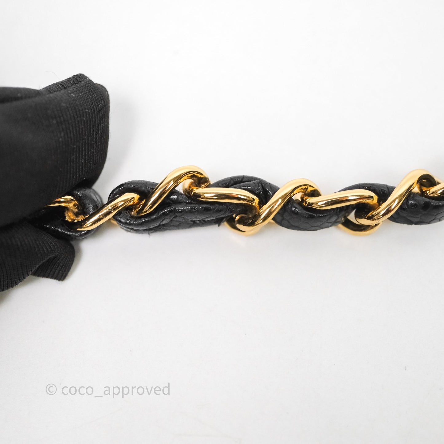 Chanel Classic Medium Flap Quilted Black Caviar Gold Hardware