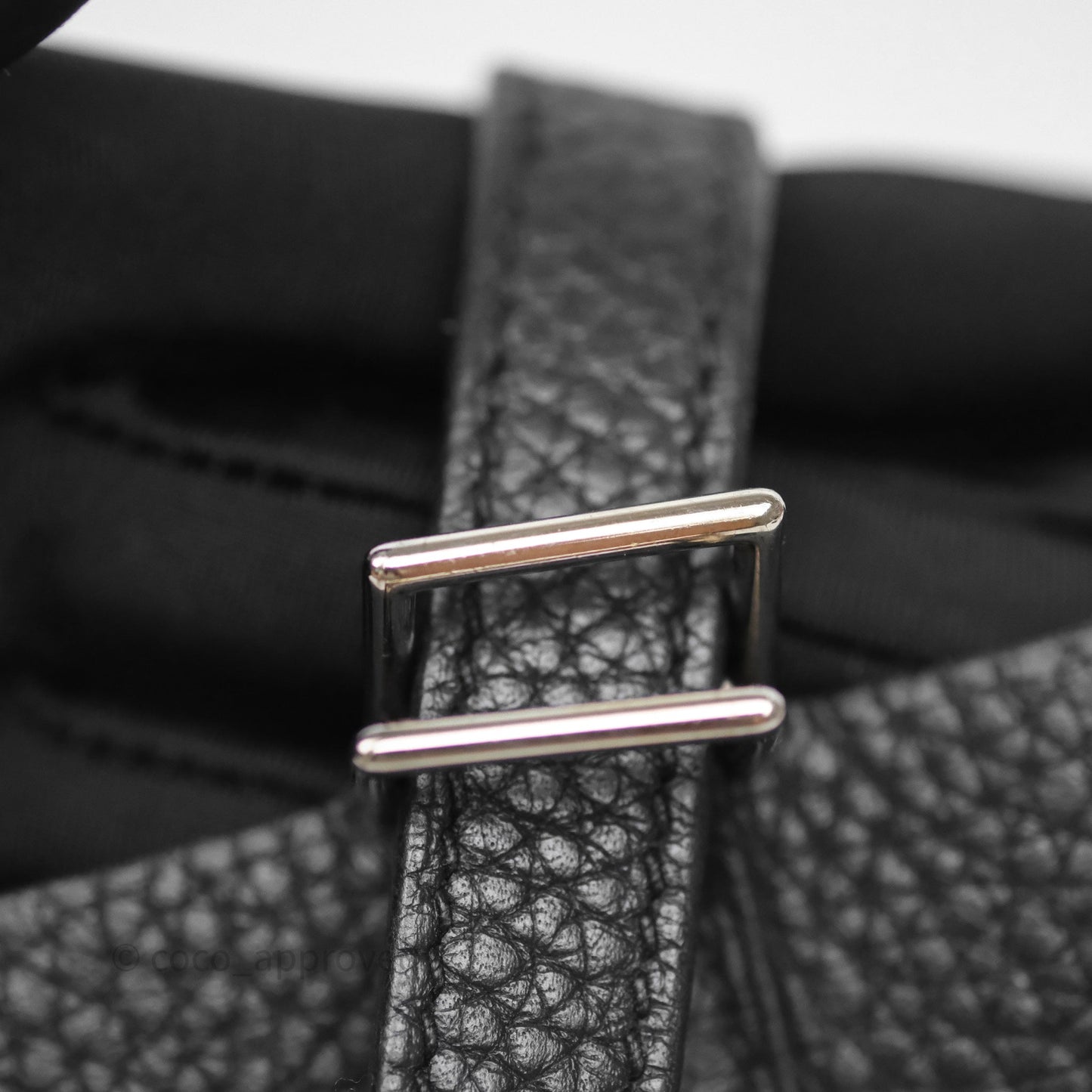 Hermès Picotin 22 Black Noir 89 Clemence Palladium Hardware