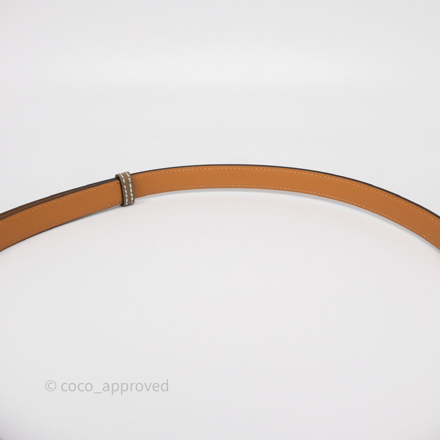 Hermès Kelly Buckle Belt Etoupe Epsom Gold Hardware