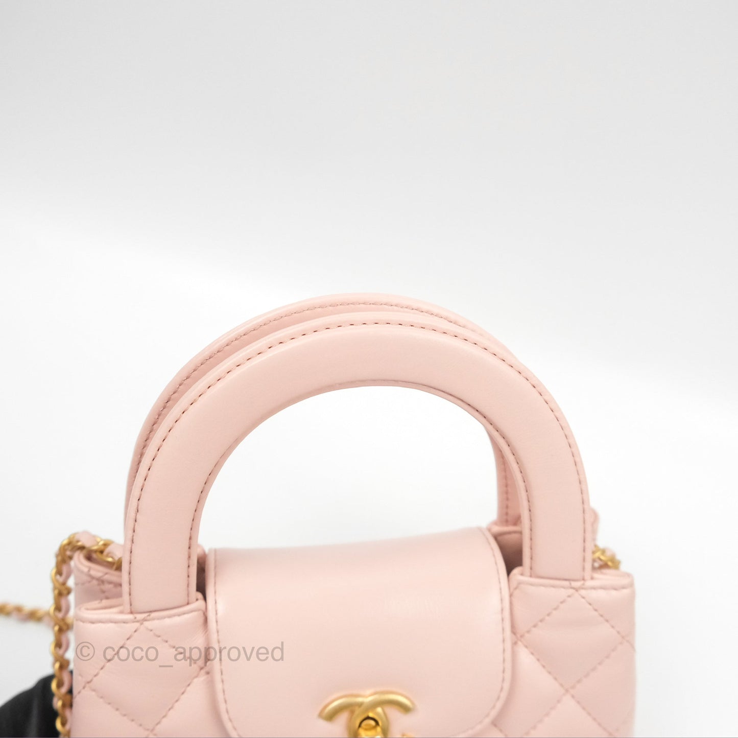 Chanel Kelly Bag Light Pink Shiny Calfskin Aged Gold Hardware