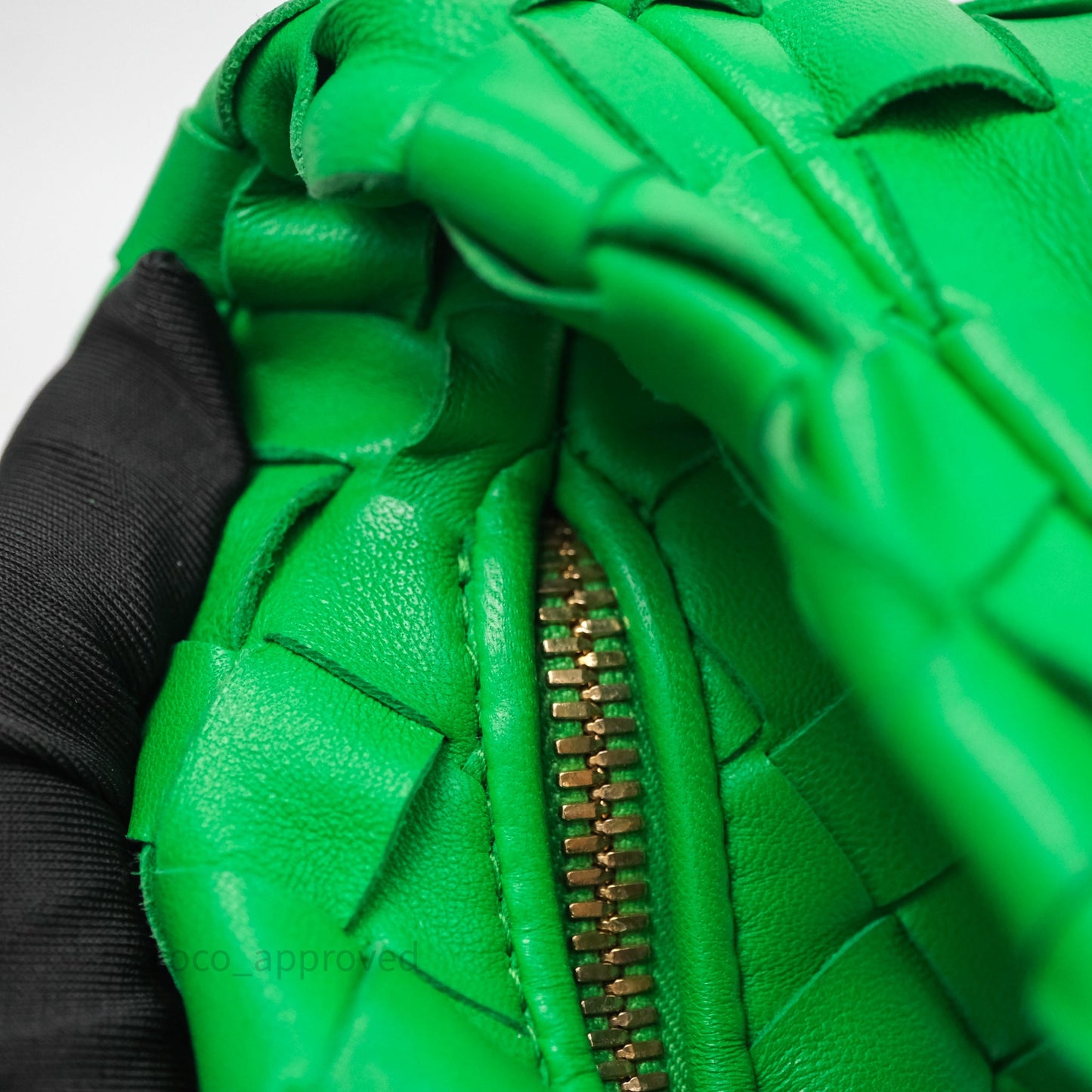 Bottega Veneta Mini Jodie Bag Green Intrecciato Lambskin