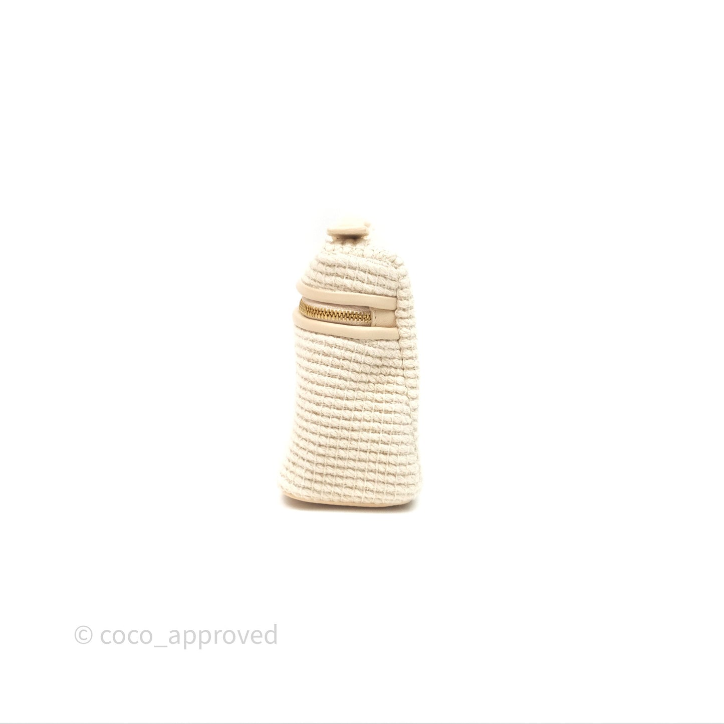 Loro Piana Extra Pocket L19 Beige Cotton-Linen Gold Hardware