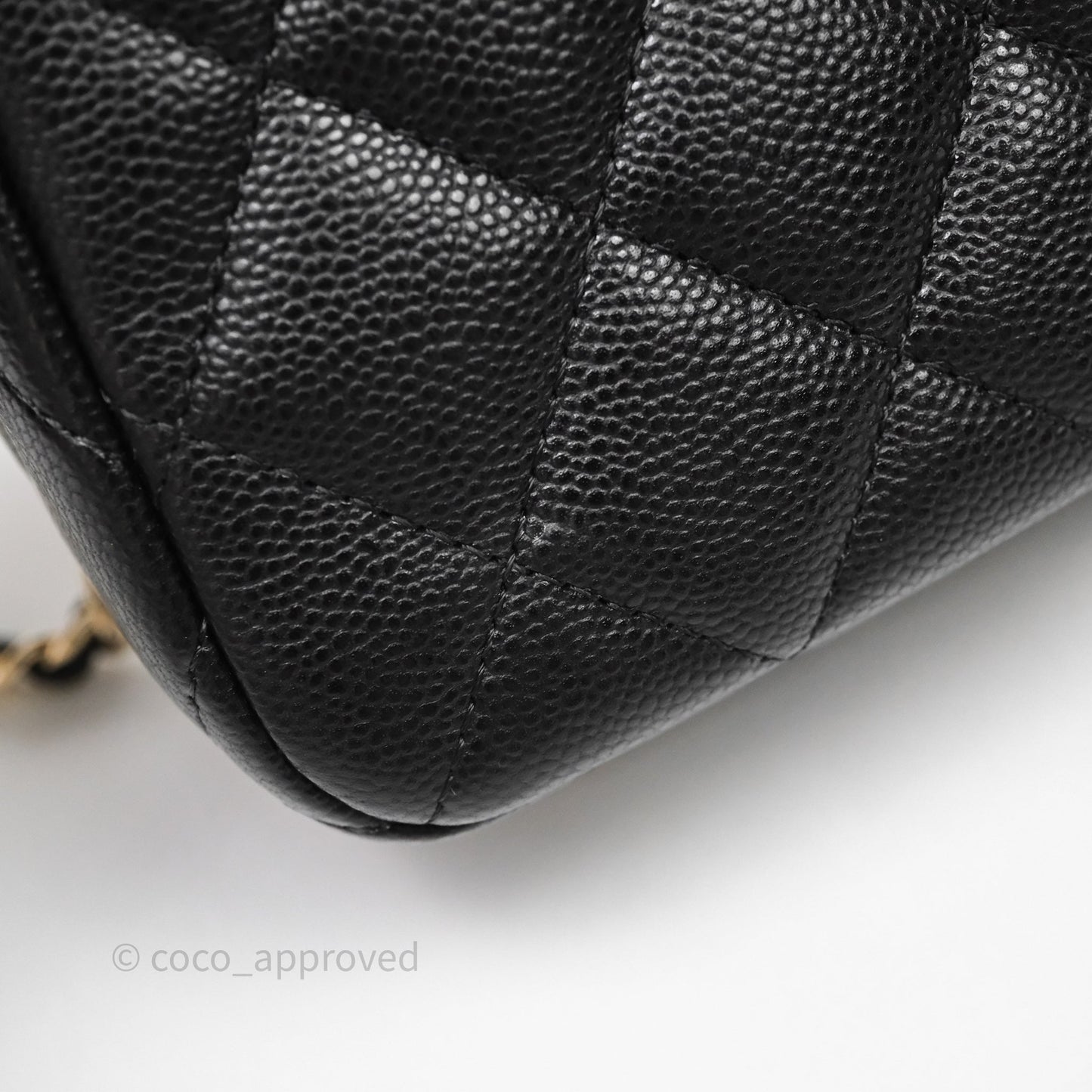 Chanel Clutch on Chain Black Caviar Gold Hardware