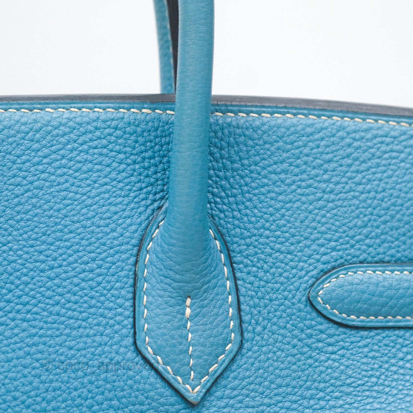 Hermès Birkin 30 Blue Jean Togo Palladium Hardware