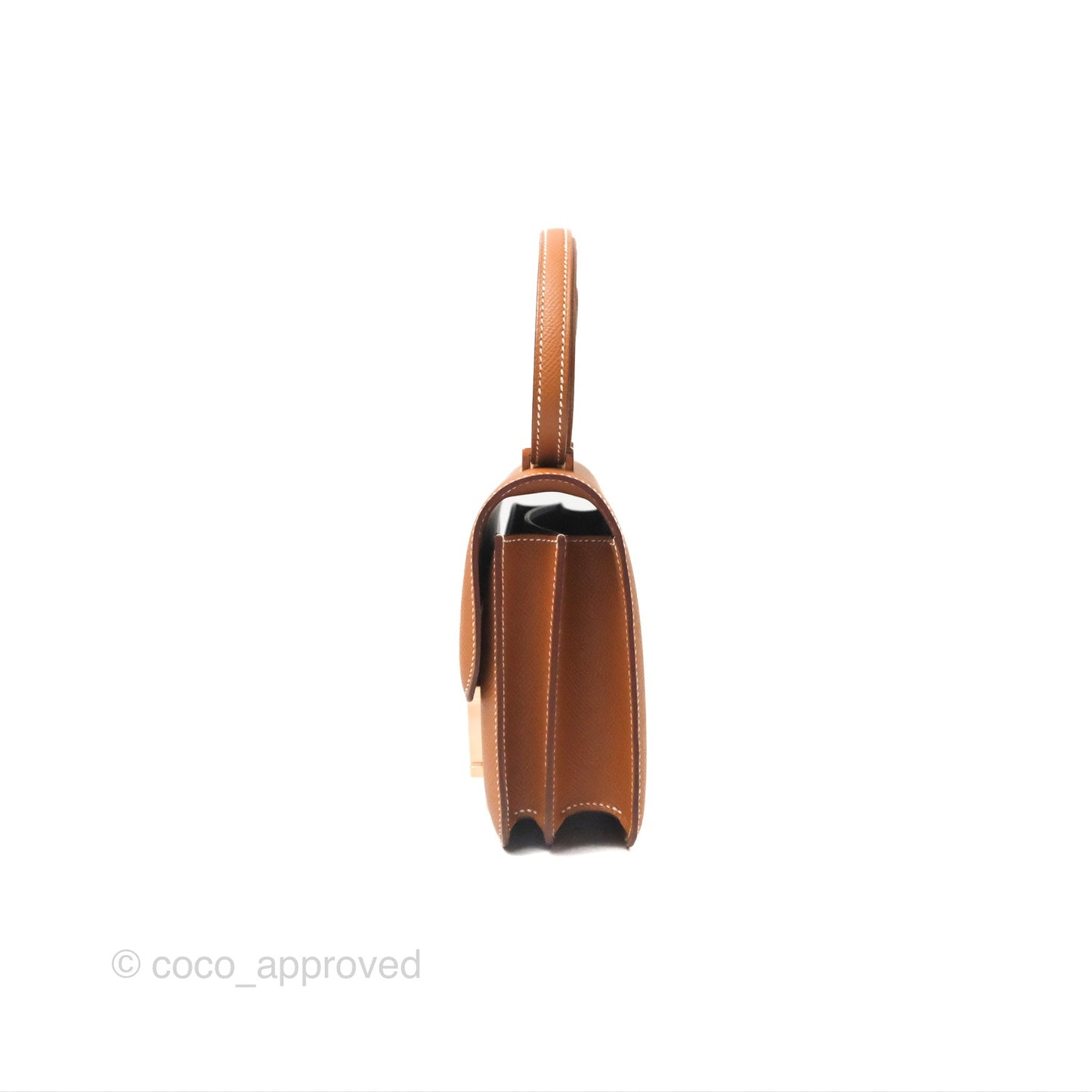 Hermès Constance Mini 18 with Mirror Gold Epsom Rose Gold Hardware
