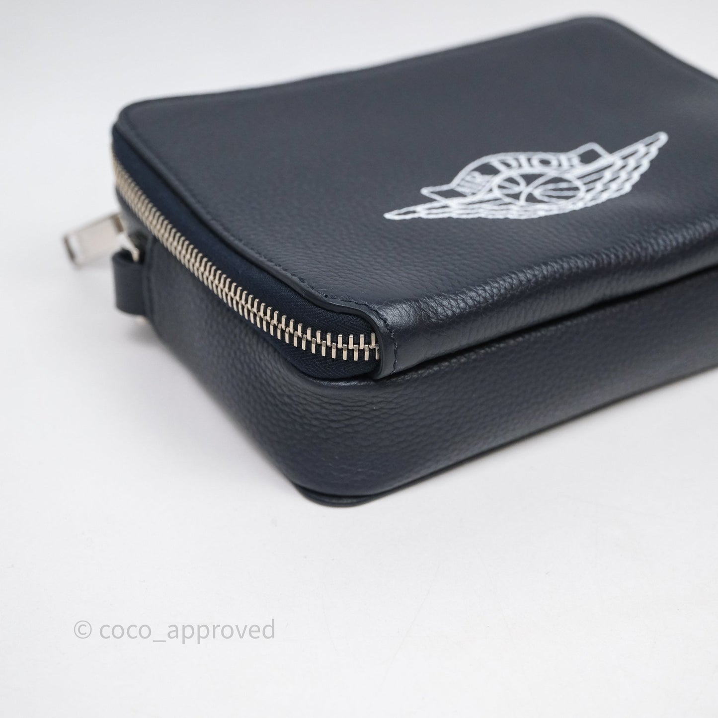 Christian Dior x Air Jordan Messenger Bag Navy Silver Hardware