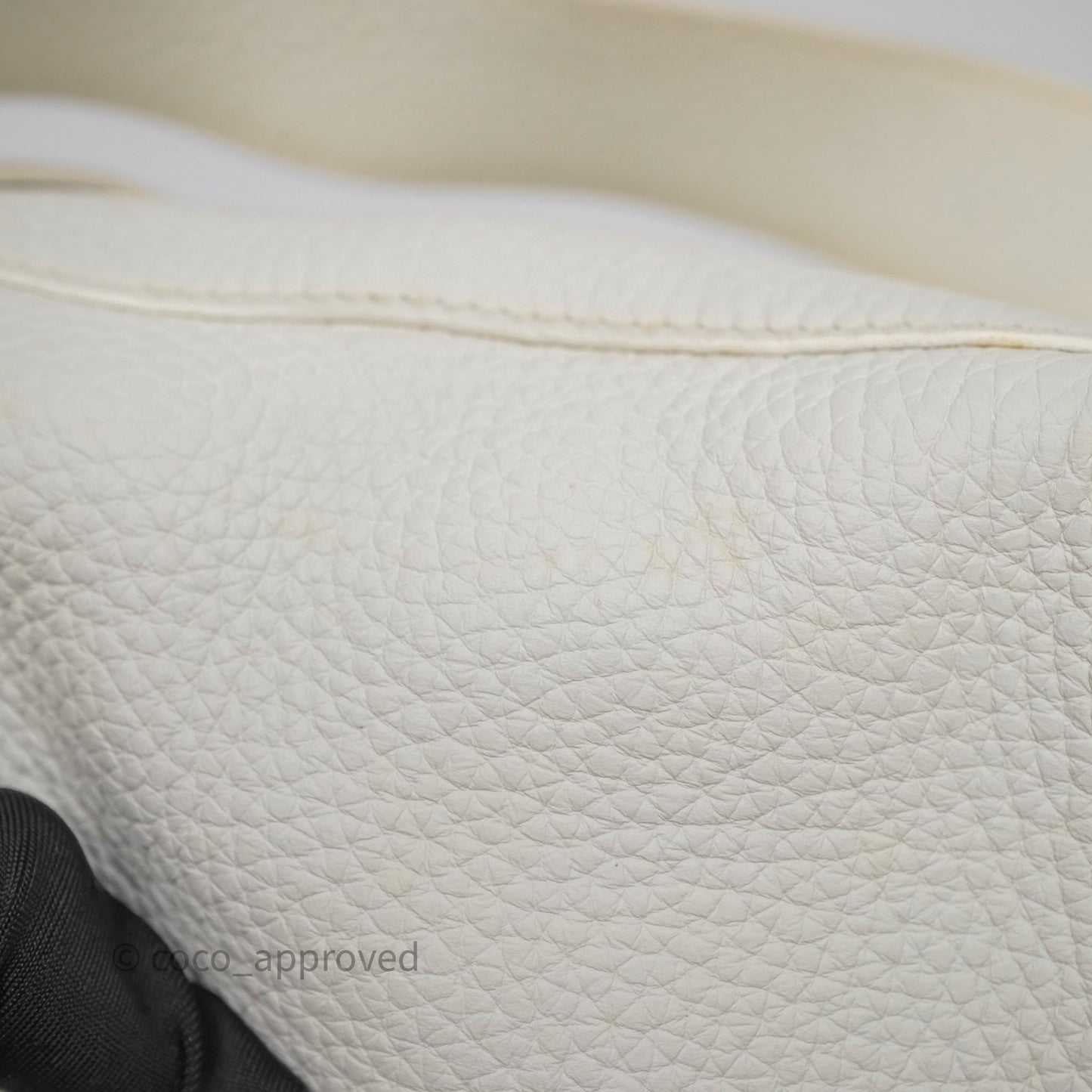 Hermès Lindy 30 White Clemence Palladium Hardware