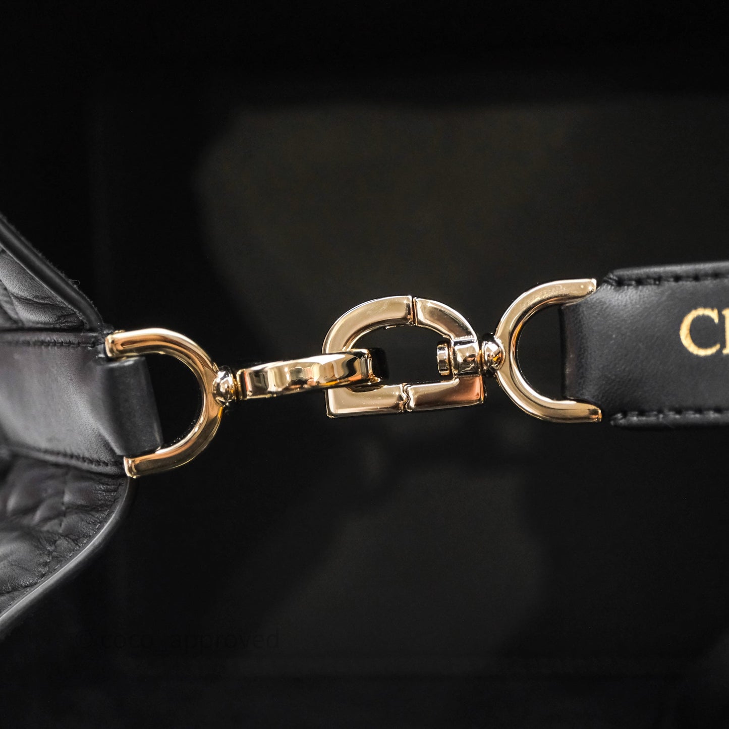 Christian Dior Medium Dior Toujours Bag Black Macrocannage Calfskin