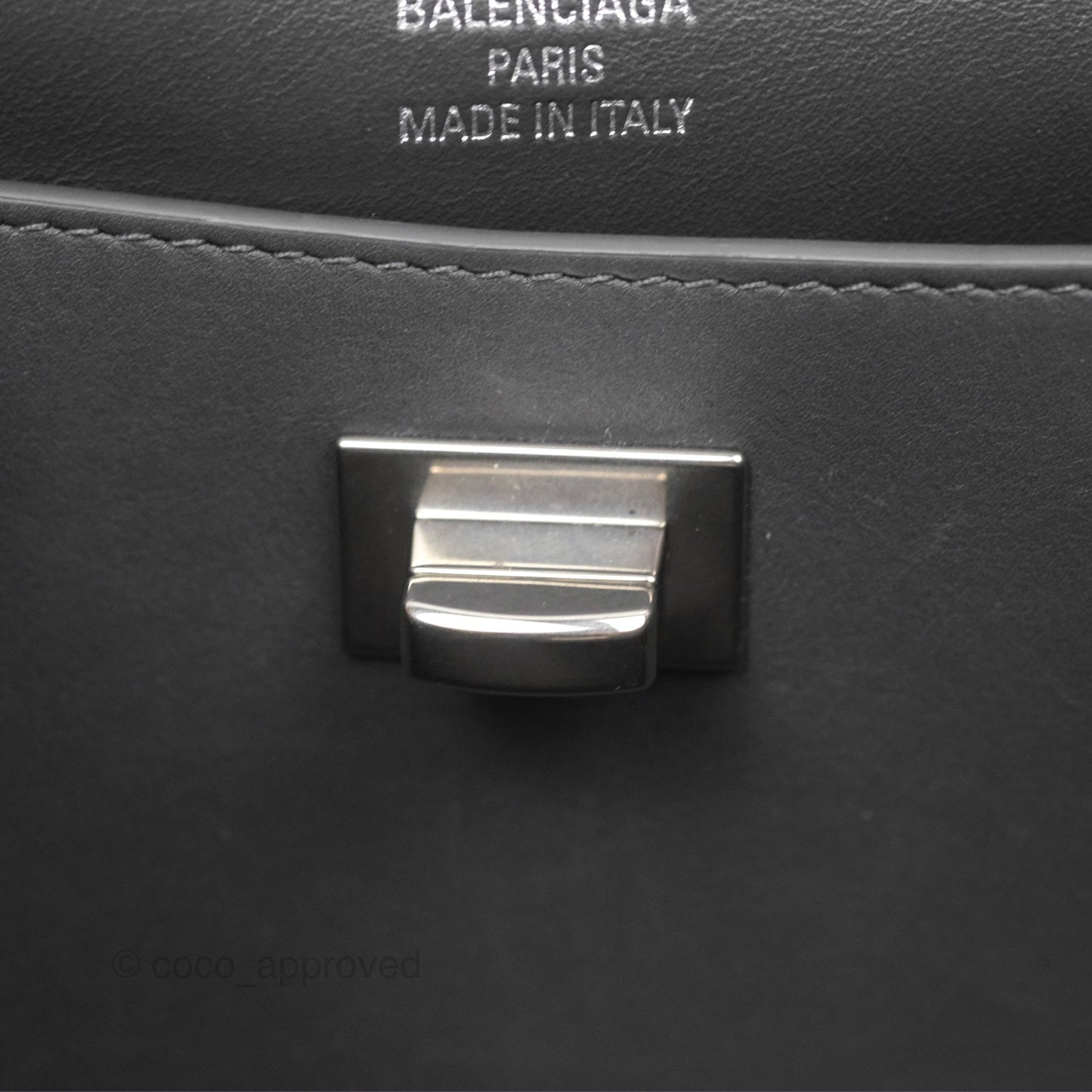 Balenciaga Rodeo Mini in Grey Smooth Calfskin Antique Silver Hardware