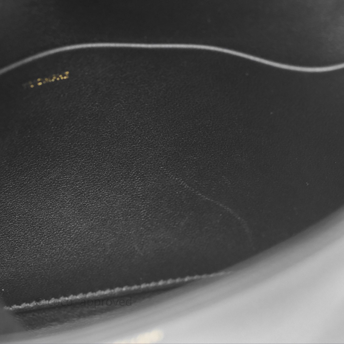 Celine Triomphe Shoulder Bag Black Calfskin