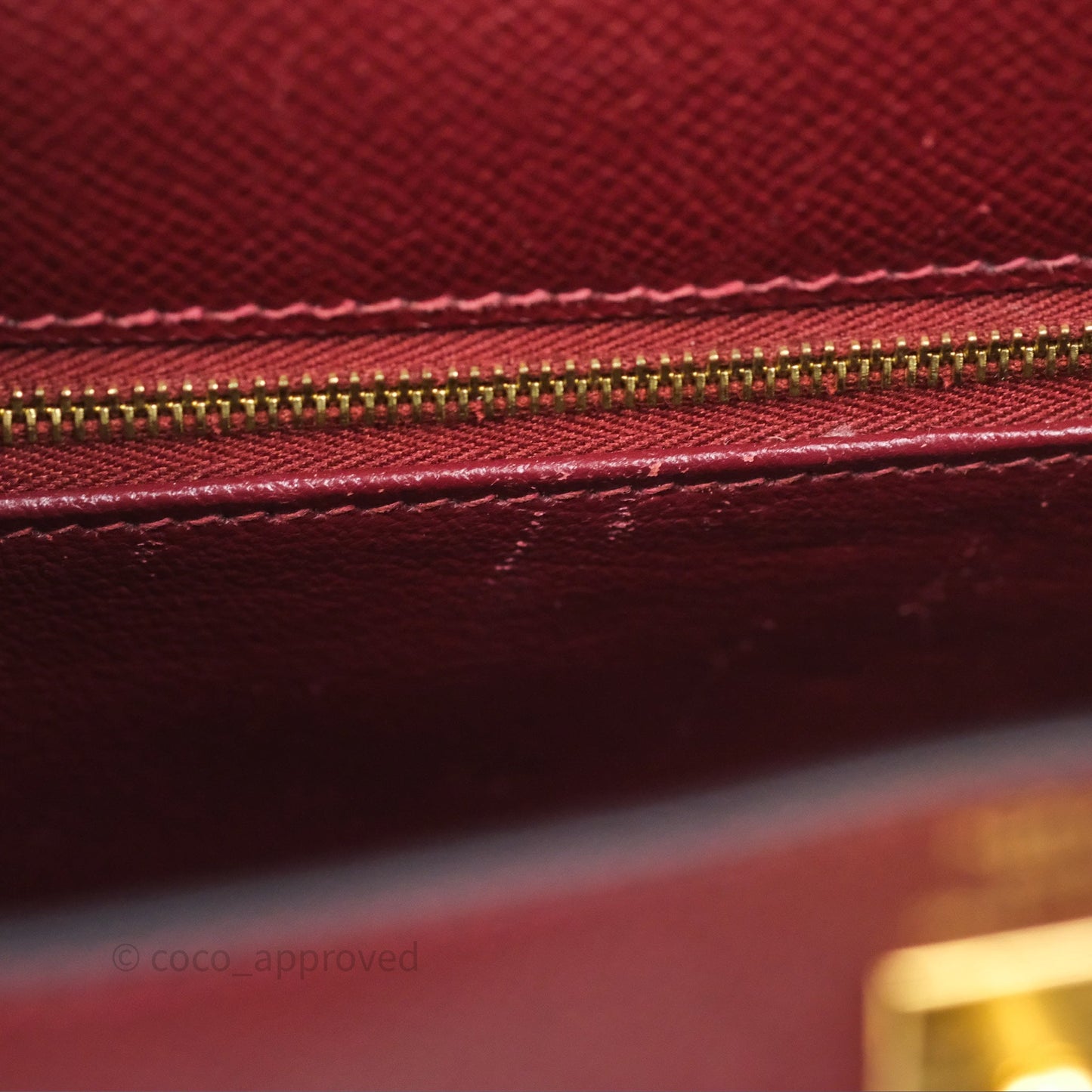 Hermès Sellier Kelly 25 Rouge H Epsom Gold Hardware