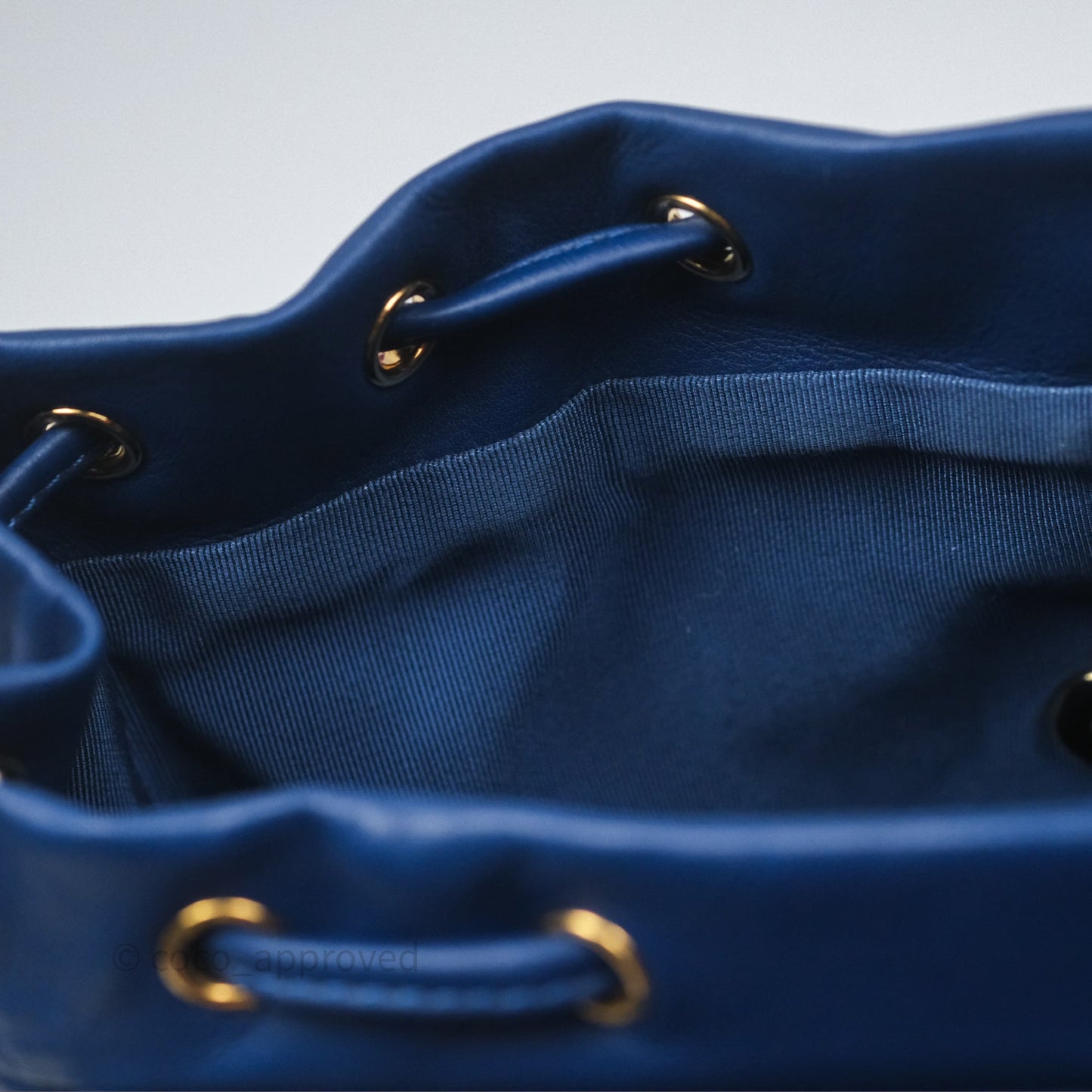 Chanel Quilted Small Urban Spirit Backpack Calfskin Navy Gold Hardware
