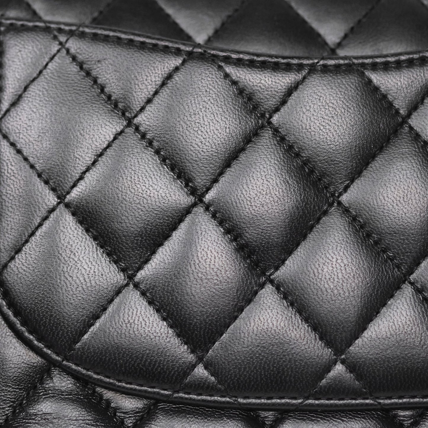 Chanel Small Classic Flap Quilted Black Lambskin Gold Hardware