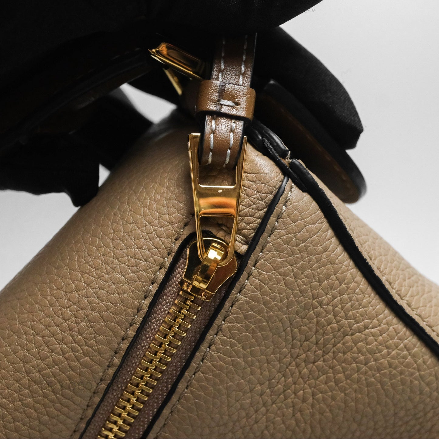Loewe Small Puzzle Bag Sand Mink Grained Calfskin