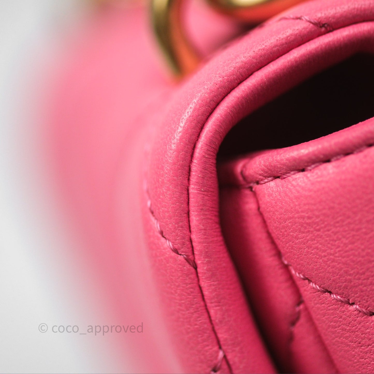Chanel Quilted Mini CC Funky Town Flap Pink Lambskin Aged Gold Hardware