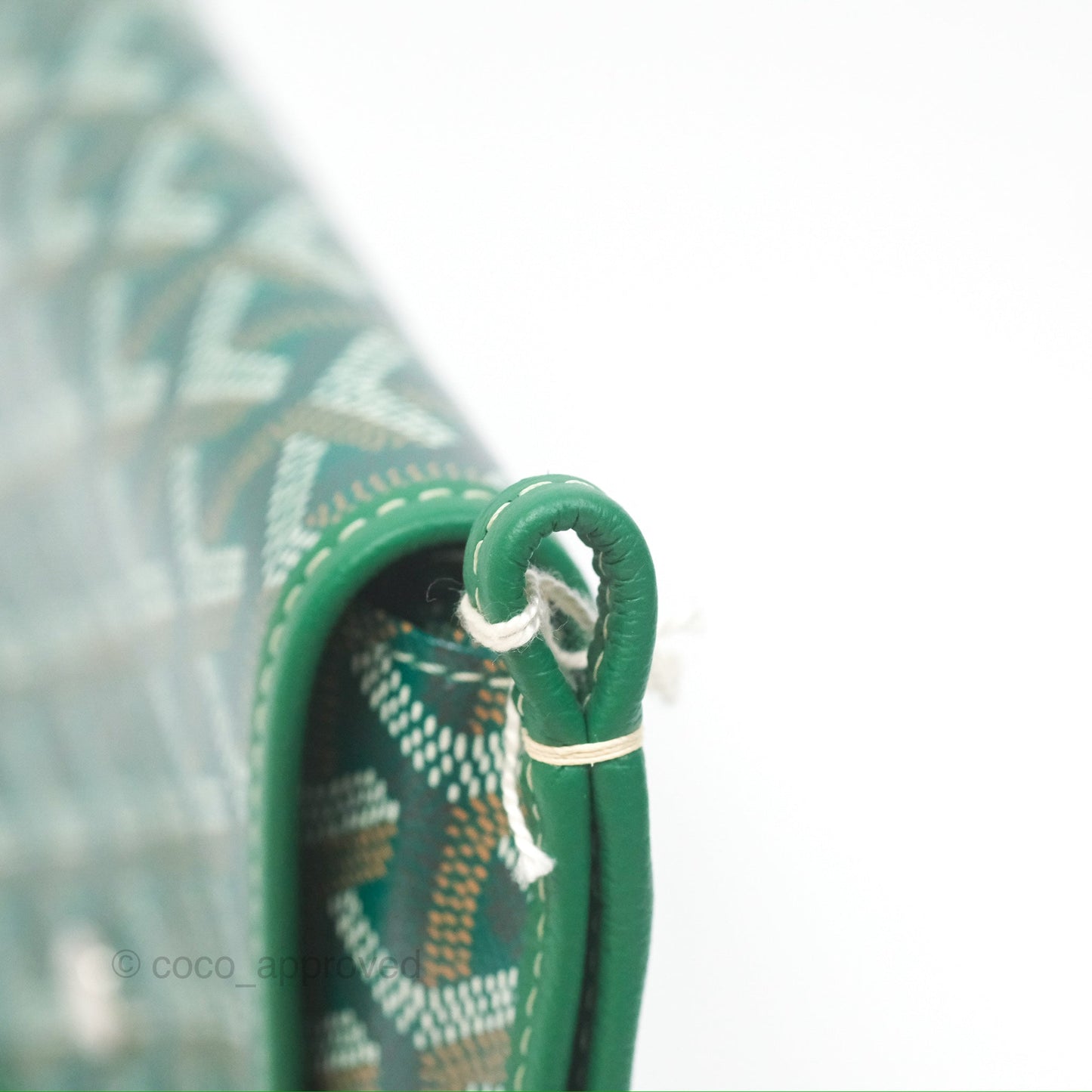 Goyard Plumet Pocket Wallet Green Goyardine Canvas