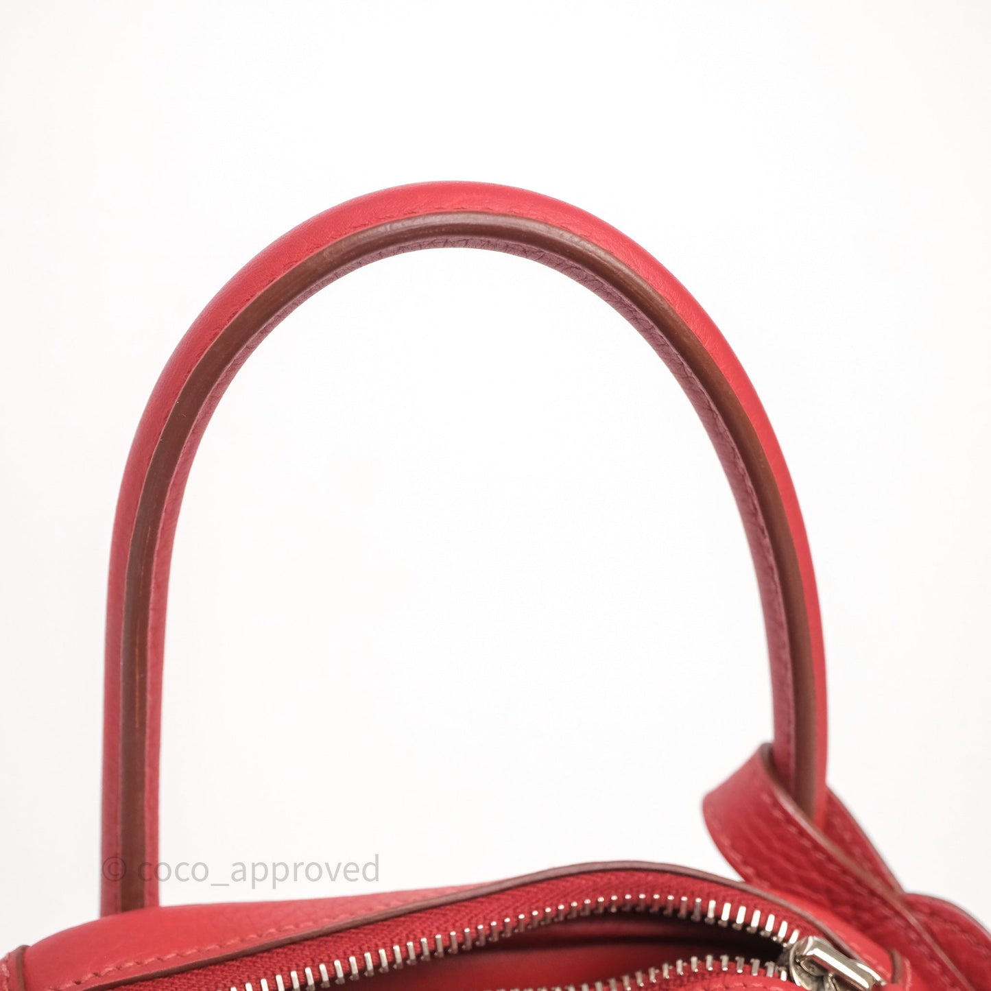 Hermès Lindy 30 Rouge Garance 54 Clemence Palladium Hardware
