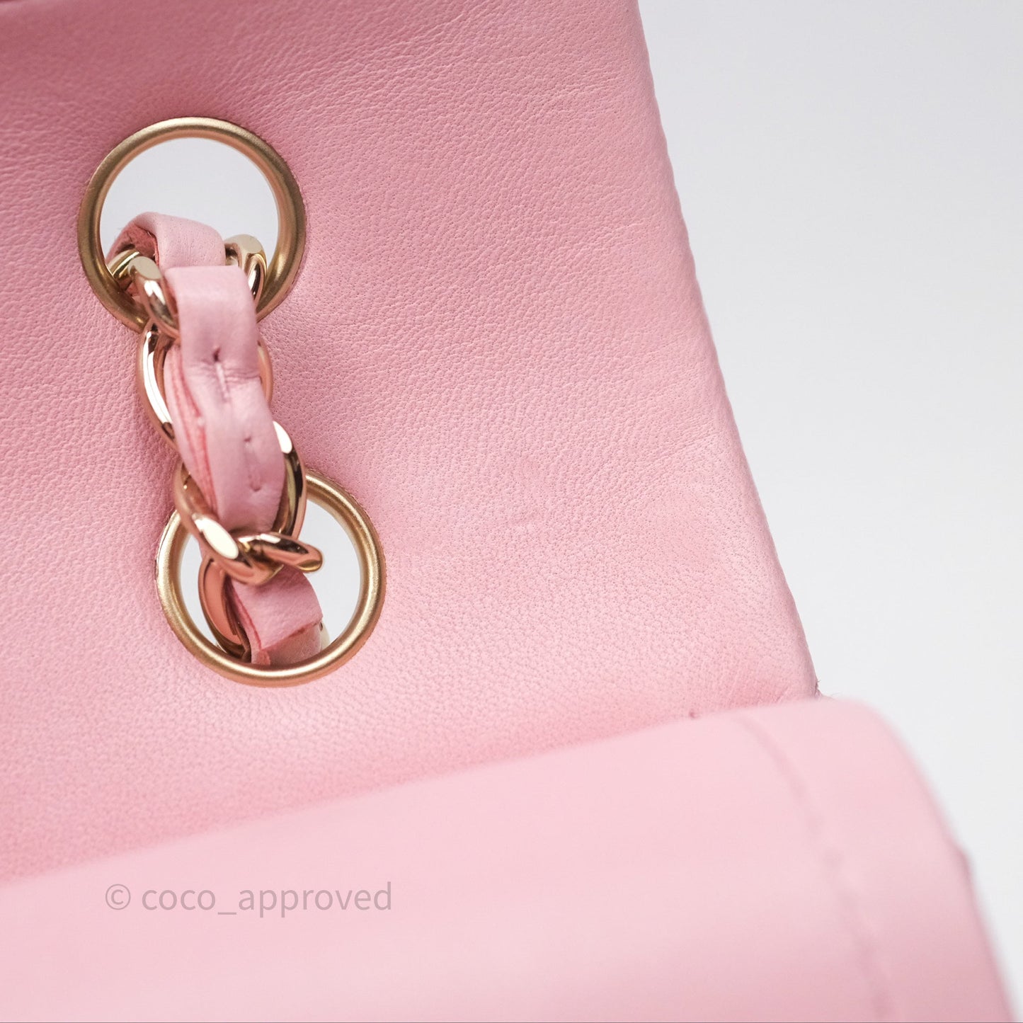 Chanel Classic M/L Medium Flap Quilted Pink Lambskin Gold Hardware