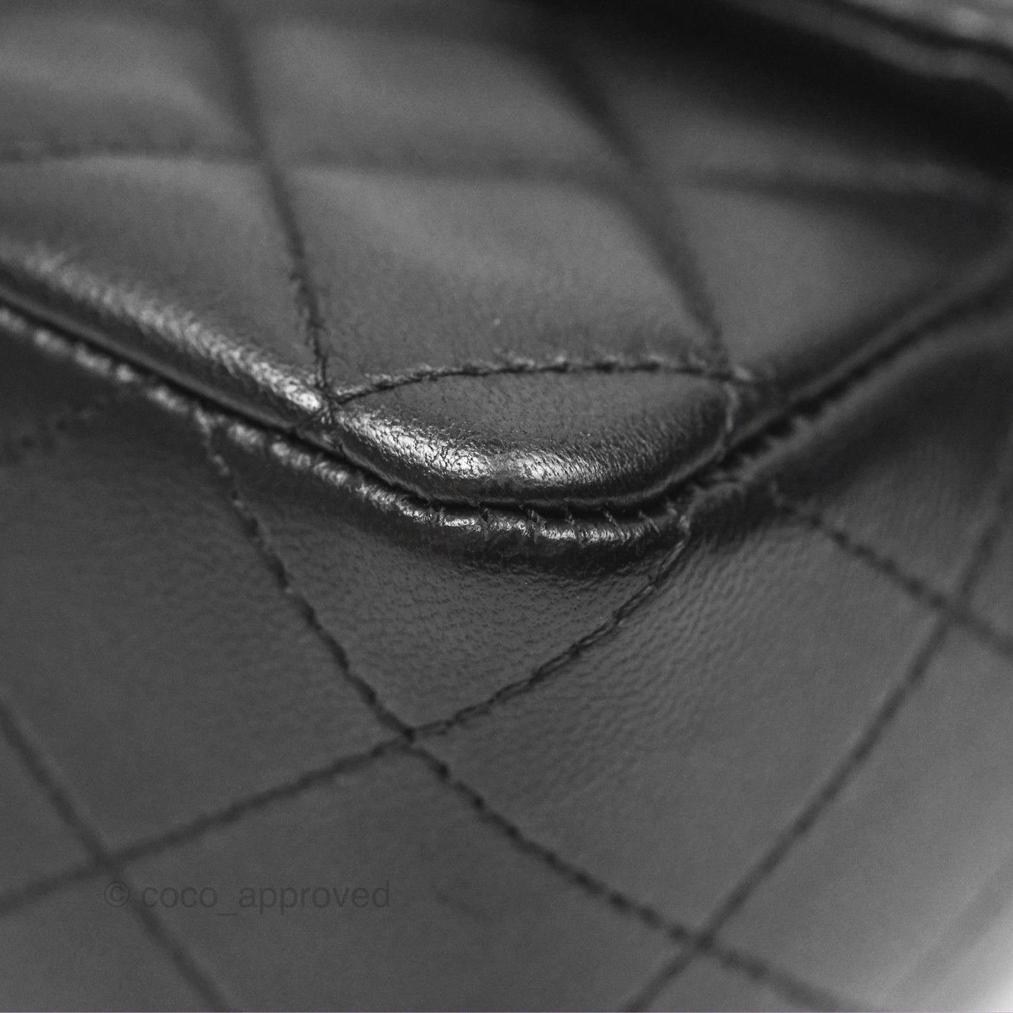 Chanel Quilted Mini Rectangular Black Lambskin Gold Hardware