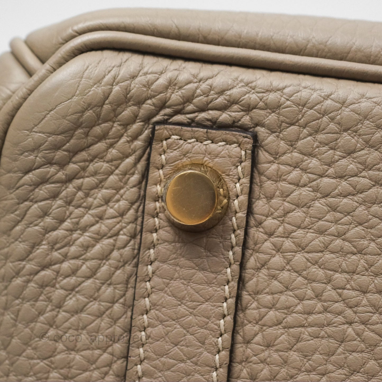 Hermès Birkin 30 Retourne Gris Tourterelle Togo Gold Hardware
