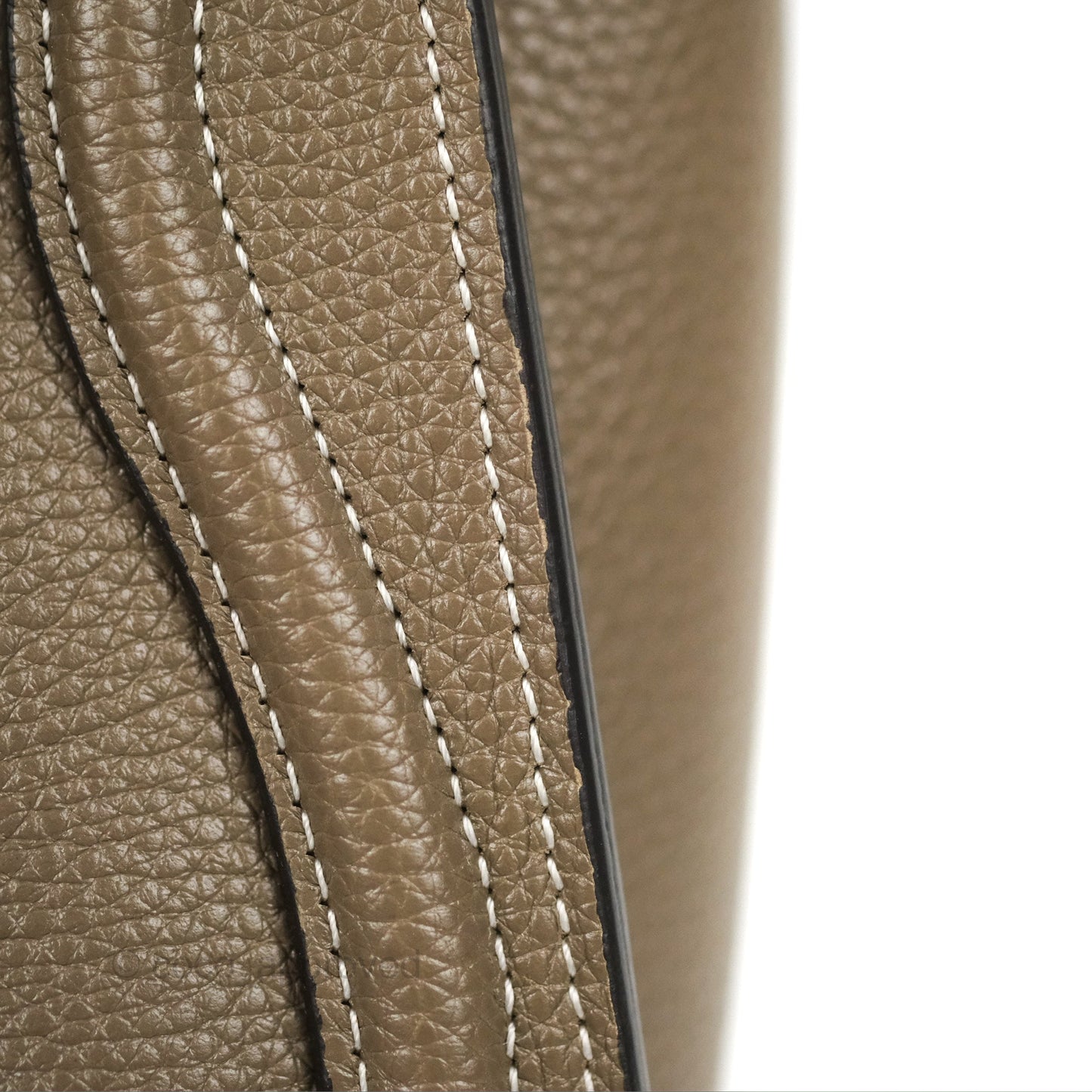 Celine Nano Luggage in Souris Drummed Calfskin
