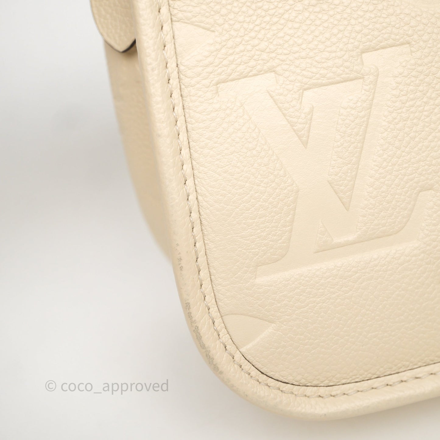 Louis Vuitton Diane Crème Beige Monogram Empreinte Leather