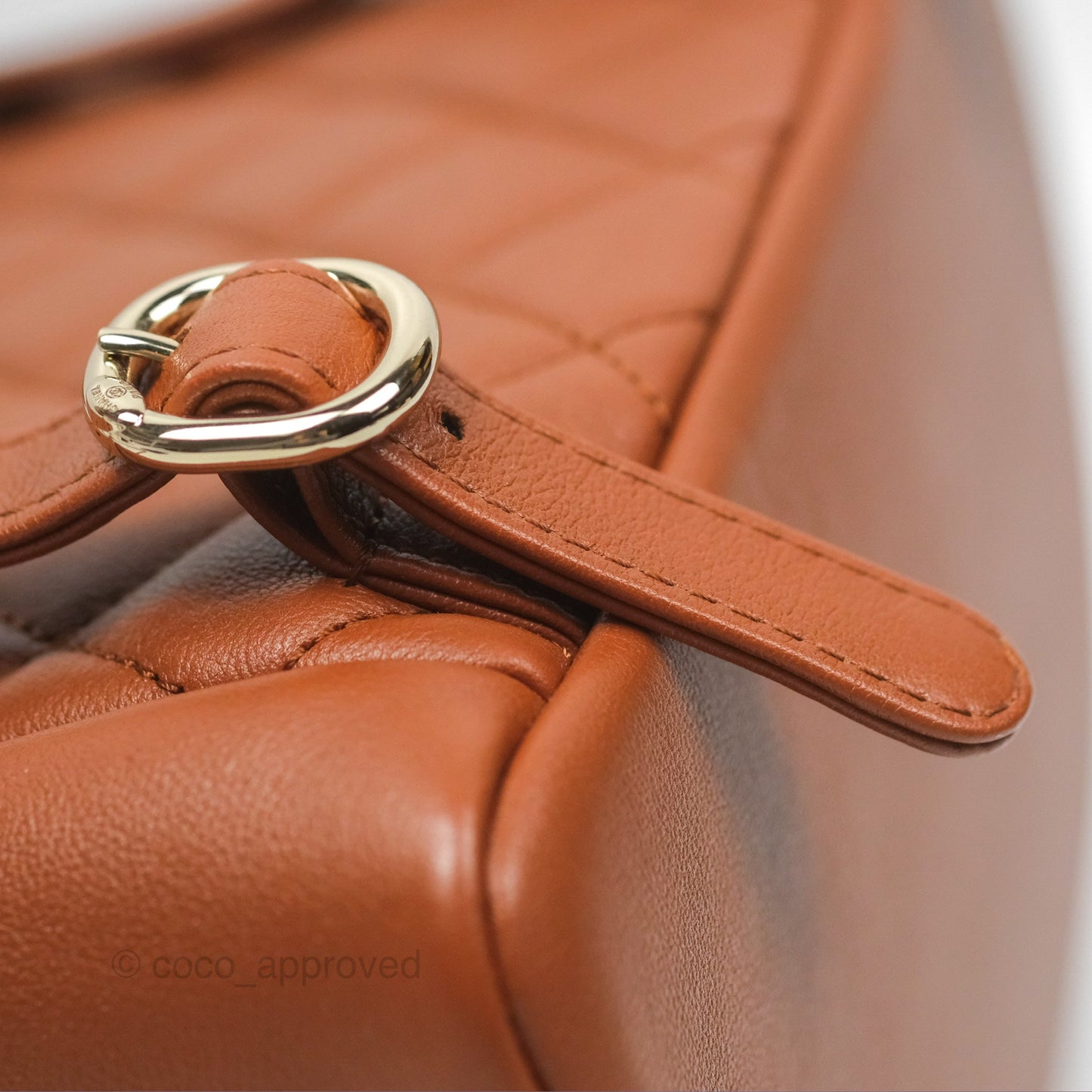 Chanel Medium Duma Backpack Tan Brown Calfskin Gold Hardware