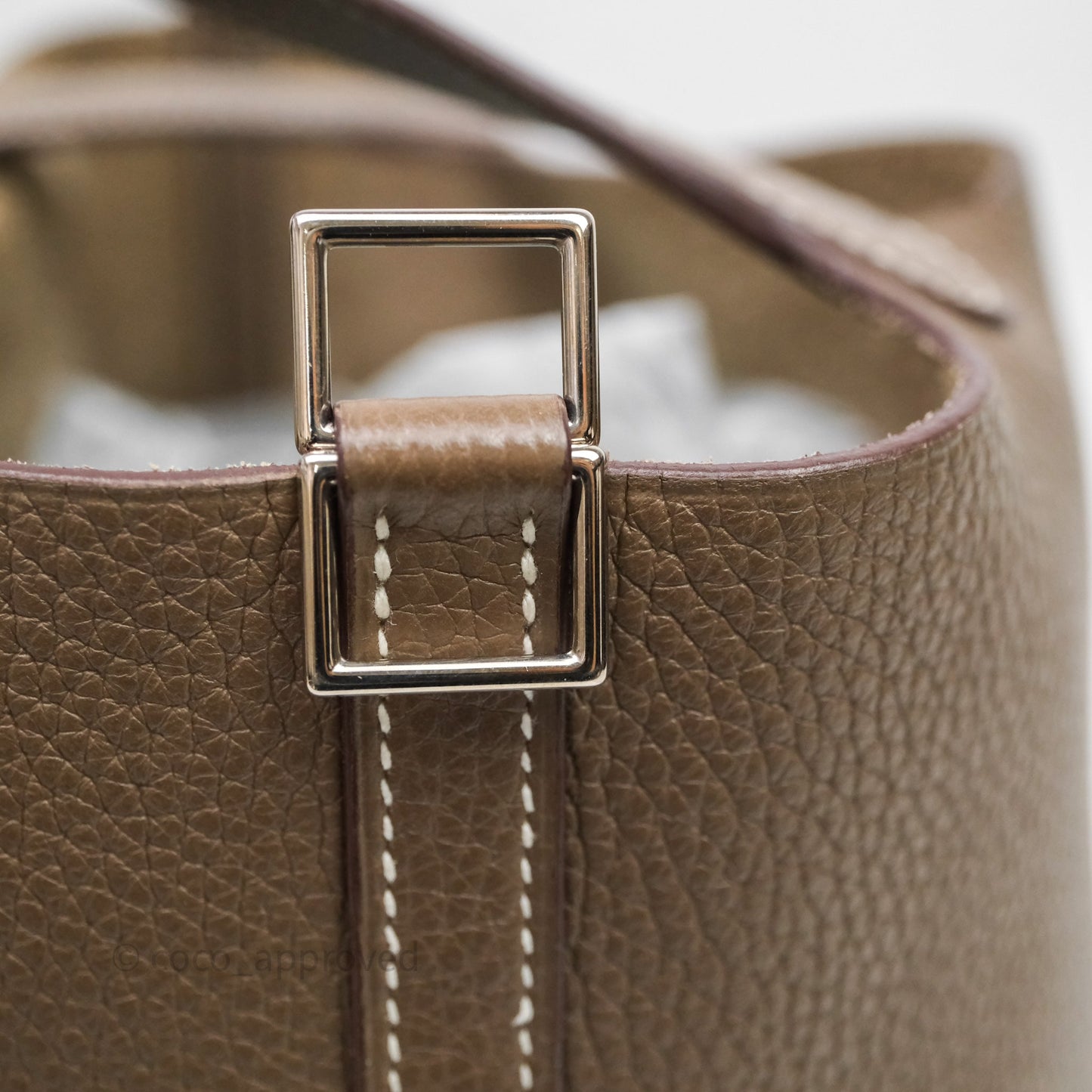 Hermès Picotin Lock 22 Etoupe Clemence Palladium Hardware