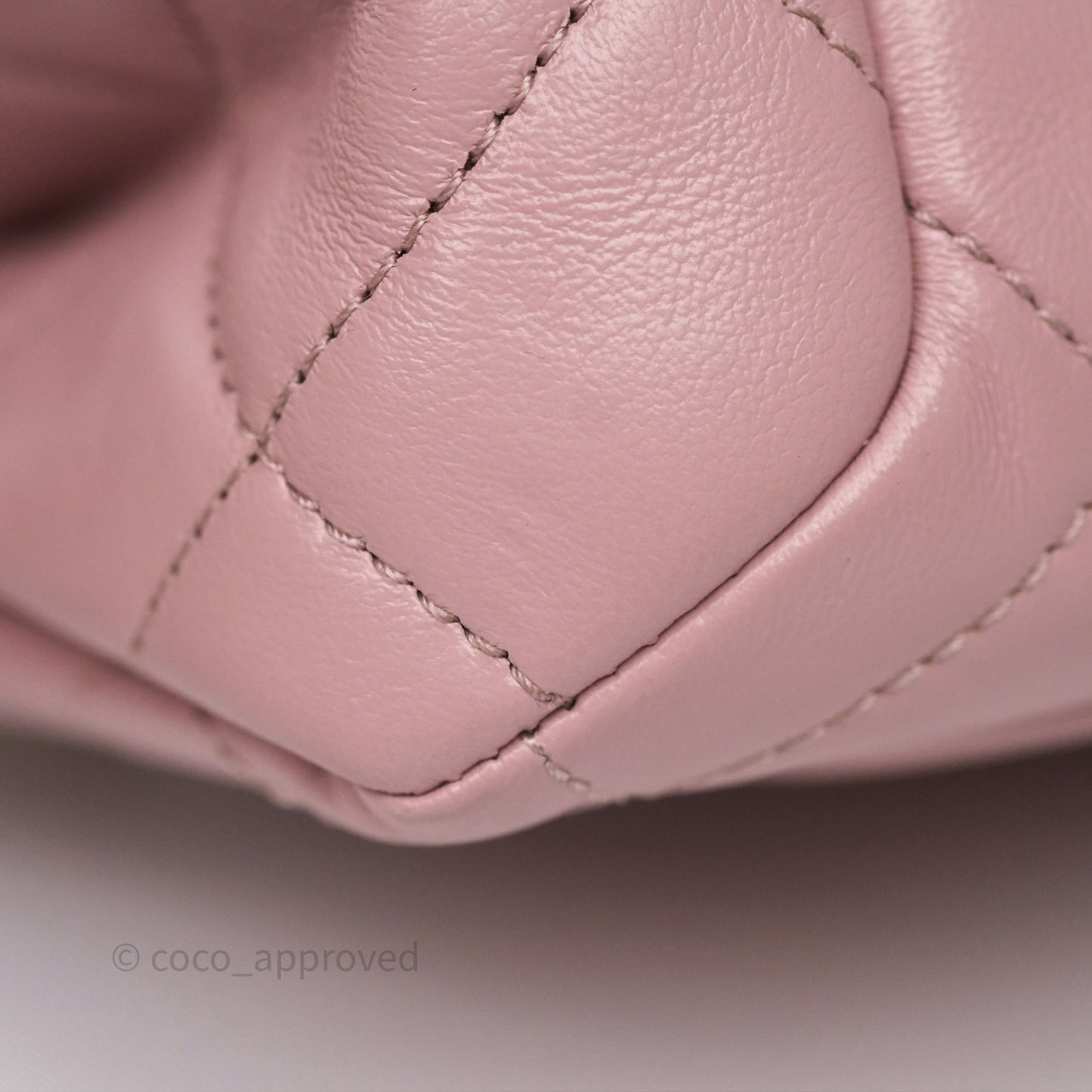Chanel Mini Color Match Flap Quilted Pink Lambskin Aged Gold Hardware