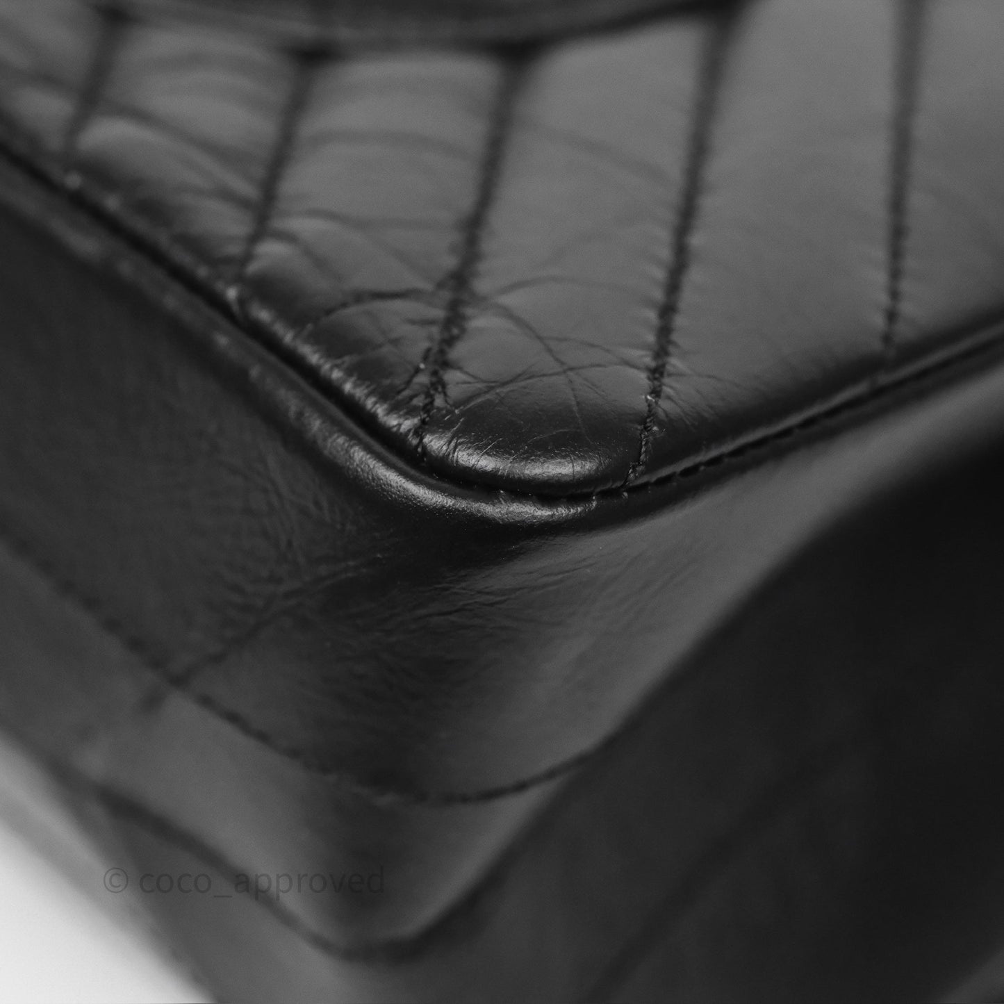 Chanel Reissue 226 Chevron Black Aged Calfskin Aged Gold Hardware