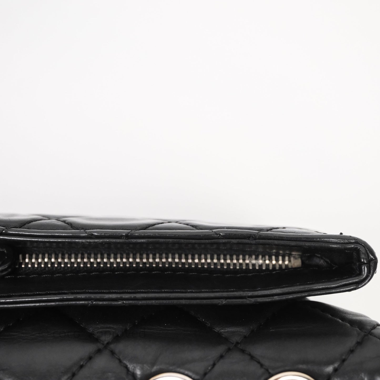 Chanel Quilted Flap Black Calfskin Silver Hardware