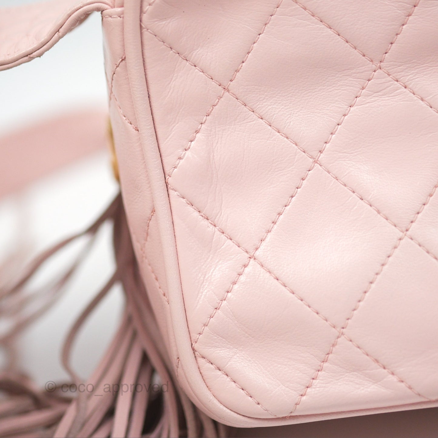 Chanel Vintage Camera Bag Pink Lambskin Gold Hardware