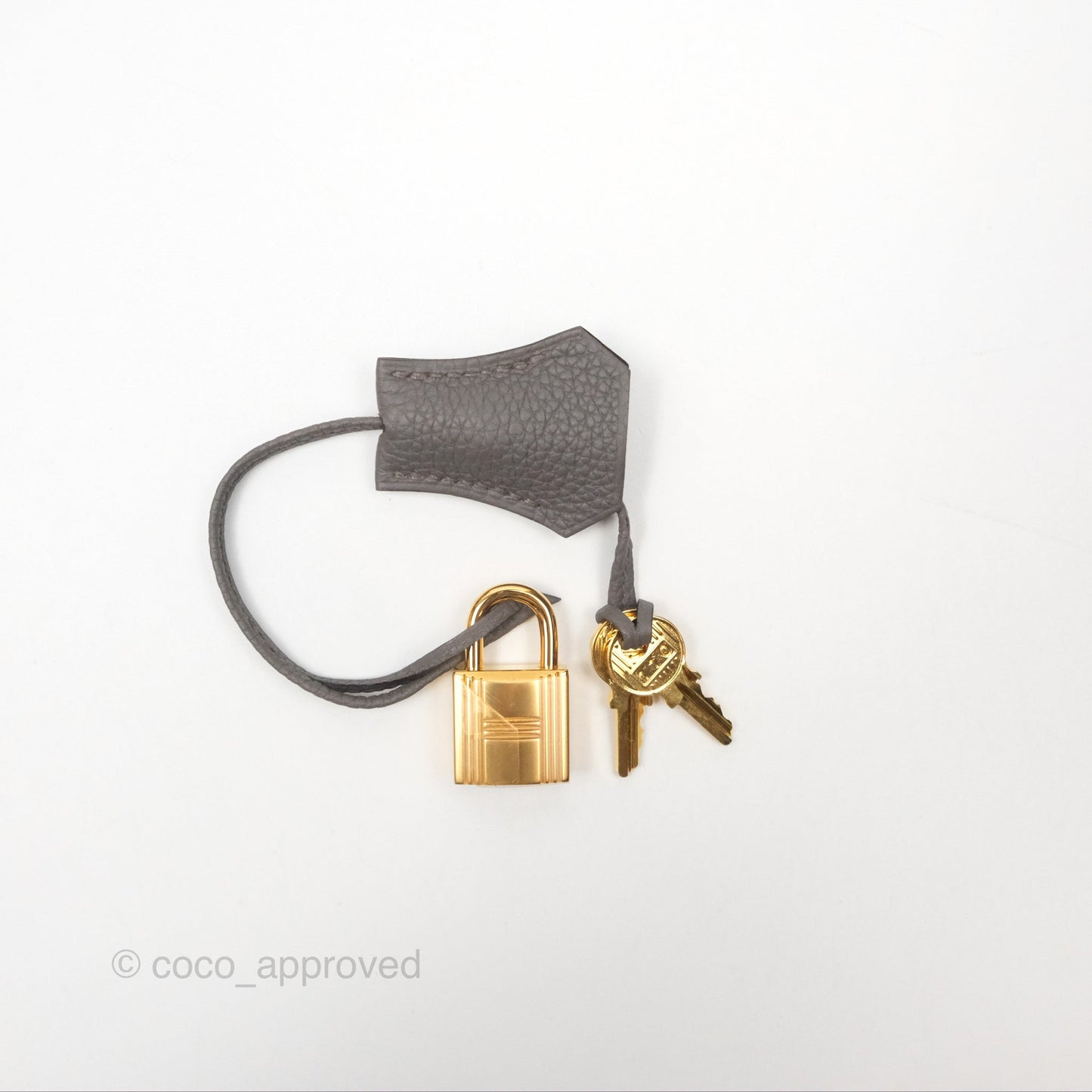 Hermès Retourne Kelly 25 Gris Etain 8F Togo Gold Hardware