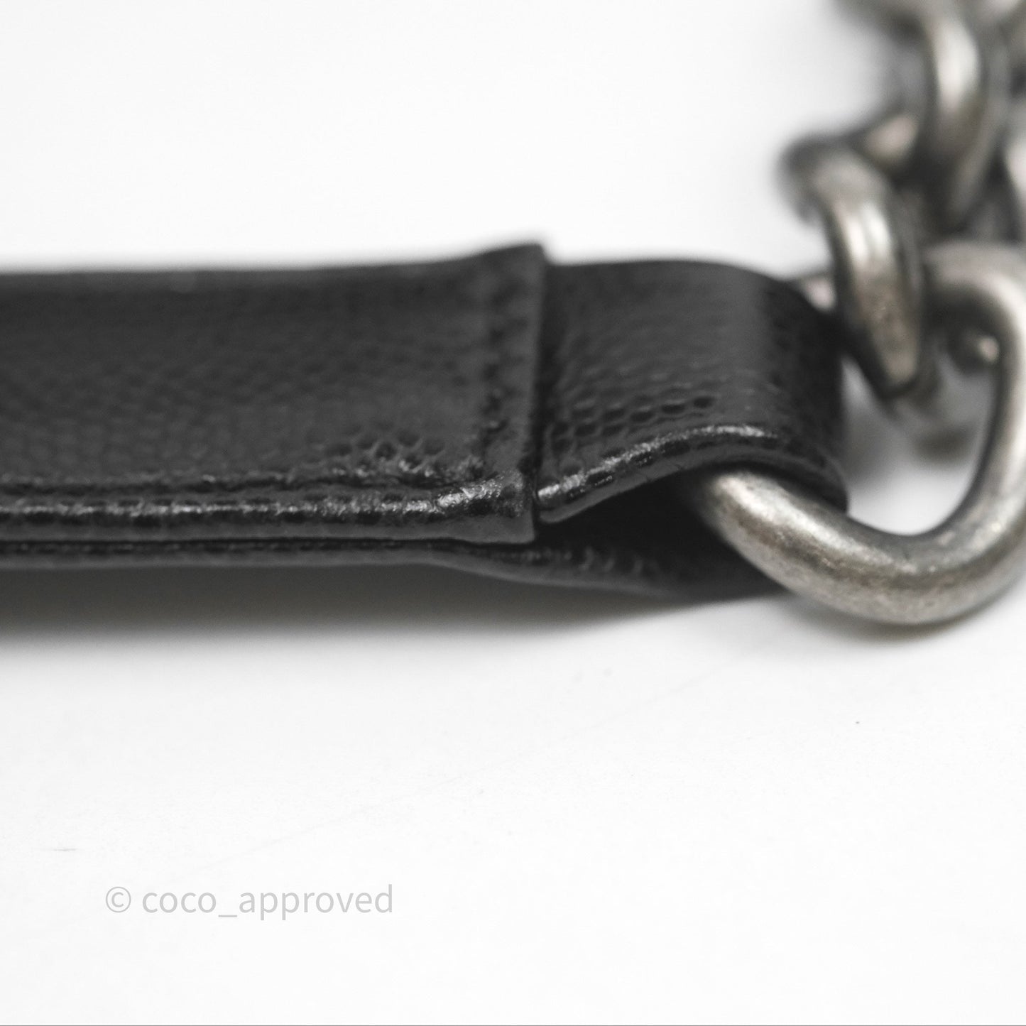 Chanel Quilted Medium Boy Black Caviar Ruthenium Hardware