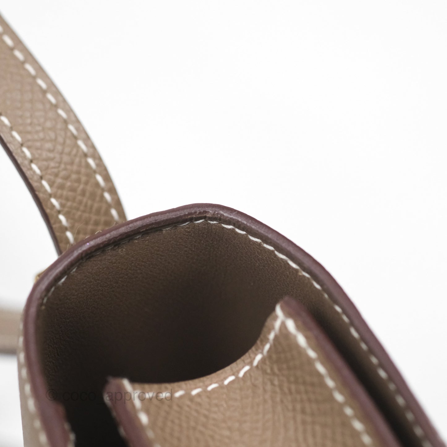 Hermès Constance Mini 18cm Mirror Etoupe 18 Epsom Rose Gold Hardware