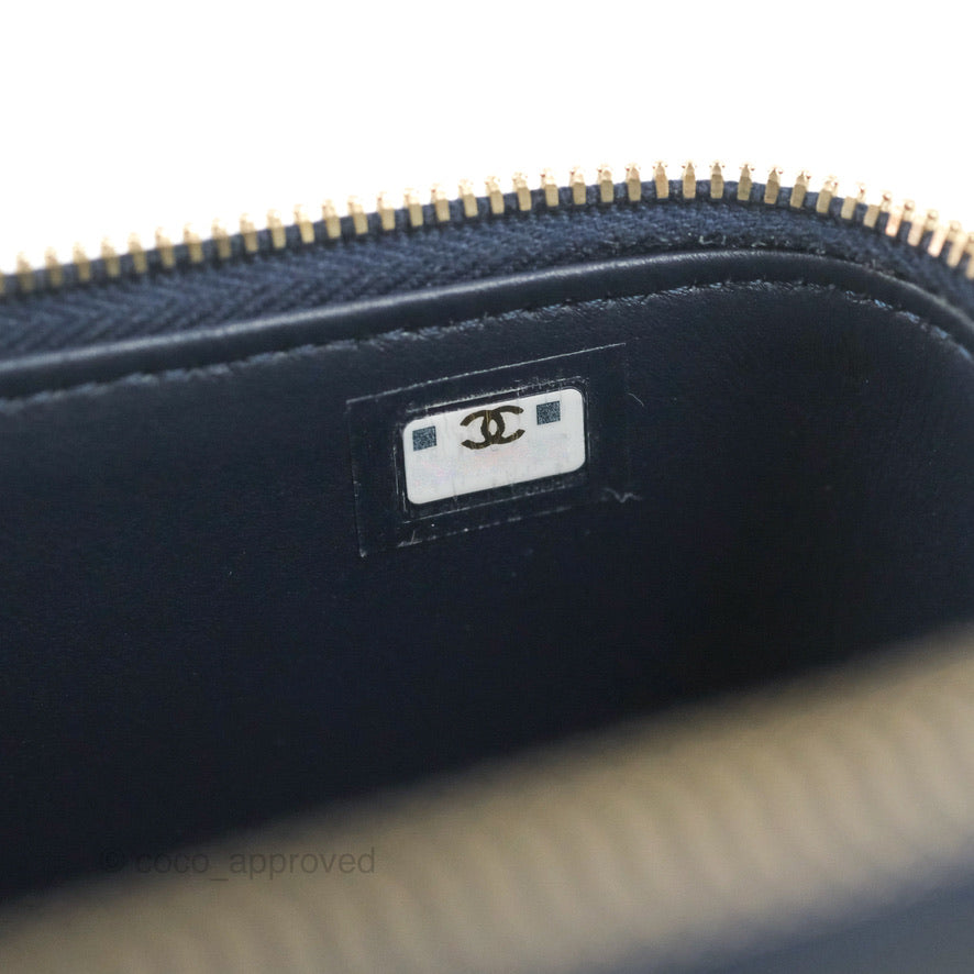 Chanel Vanity with Chain Navy Caviar Gold Hardware