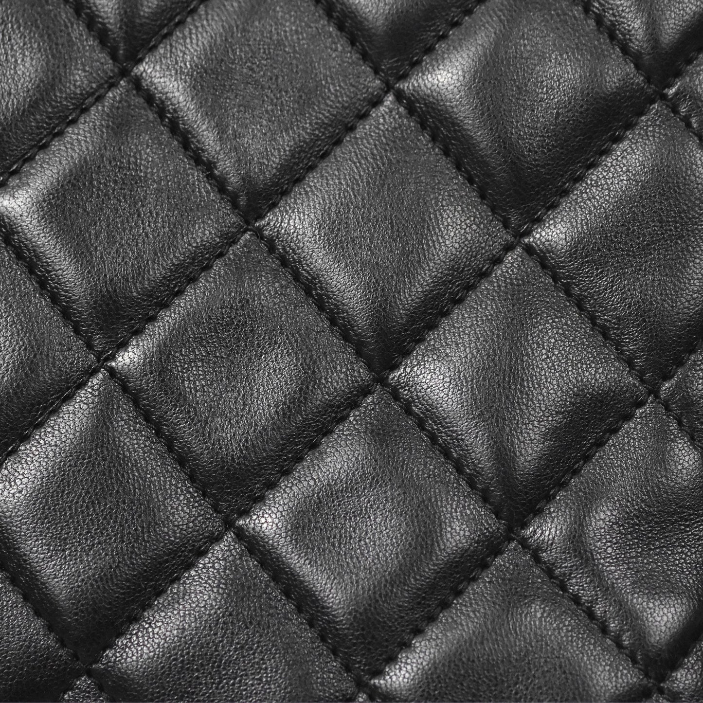 Chanel Vintage Quilted Shoulder Bag Black Lambskin Gold Hardware