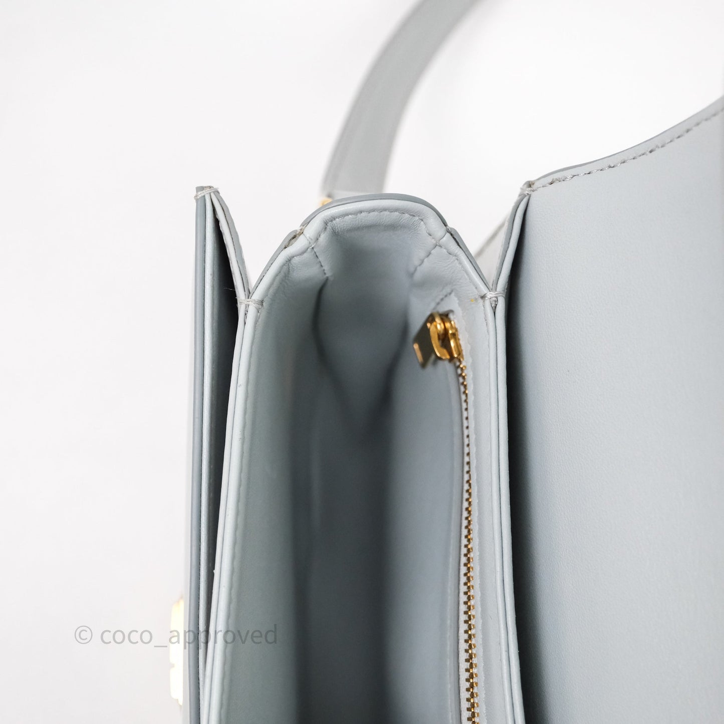 Celine Teen Besace Light Blue Shiny Calfskin
