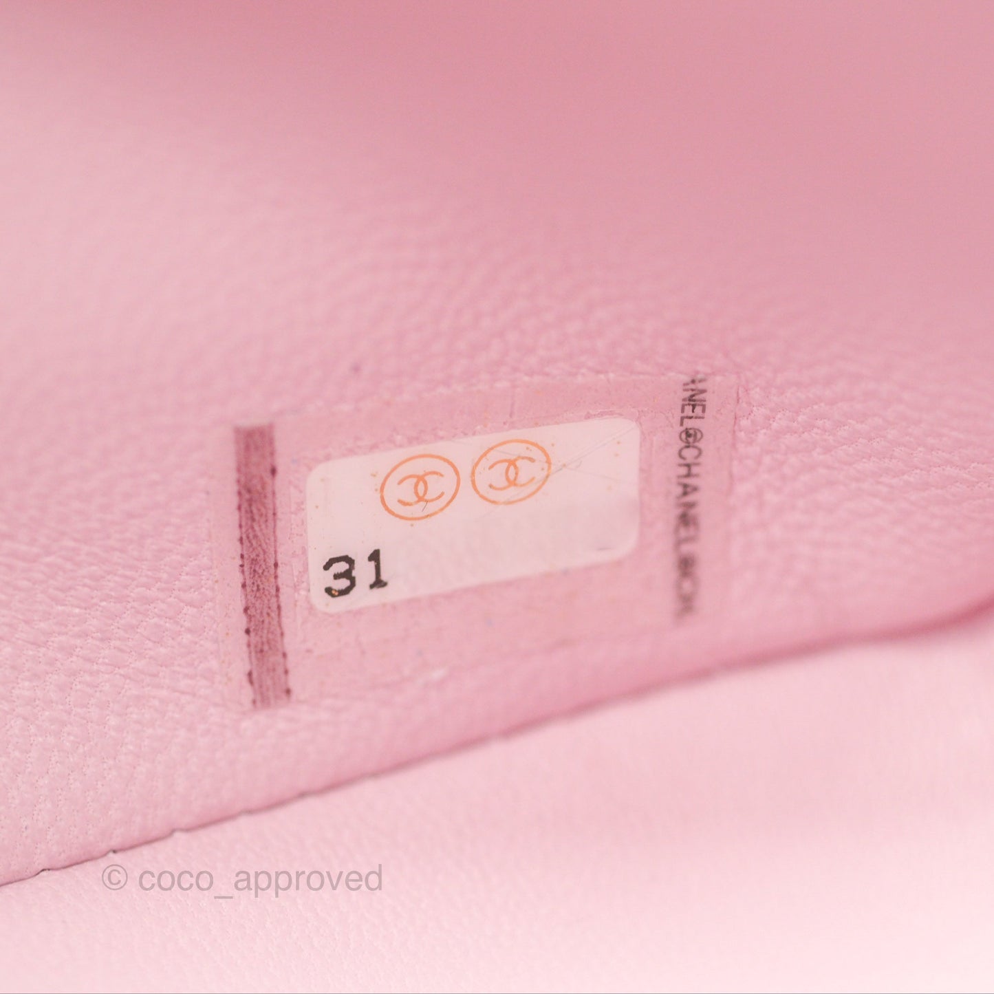Chanel Small Classic Quilted Flap Pink Caviar Gold Hardware 21S