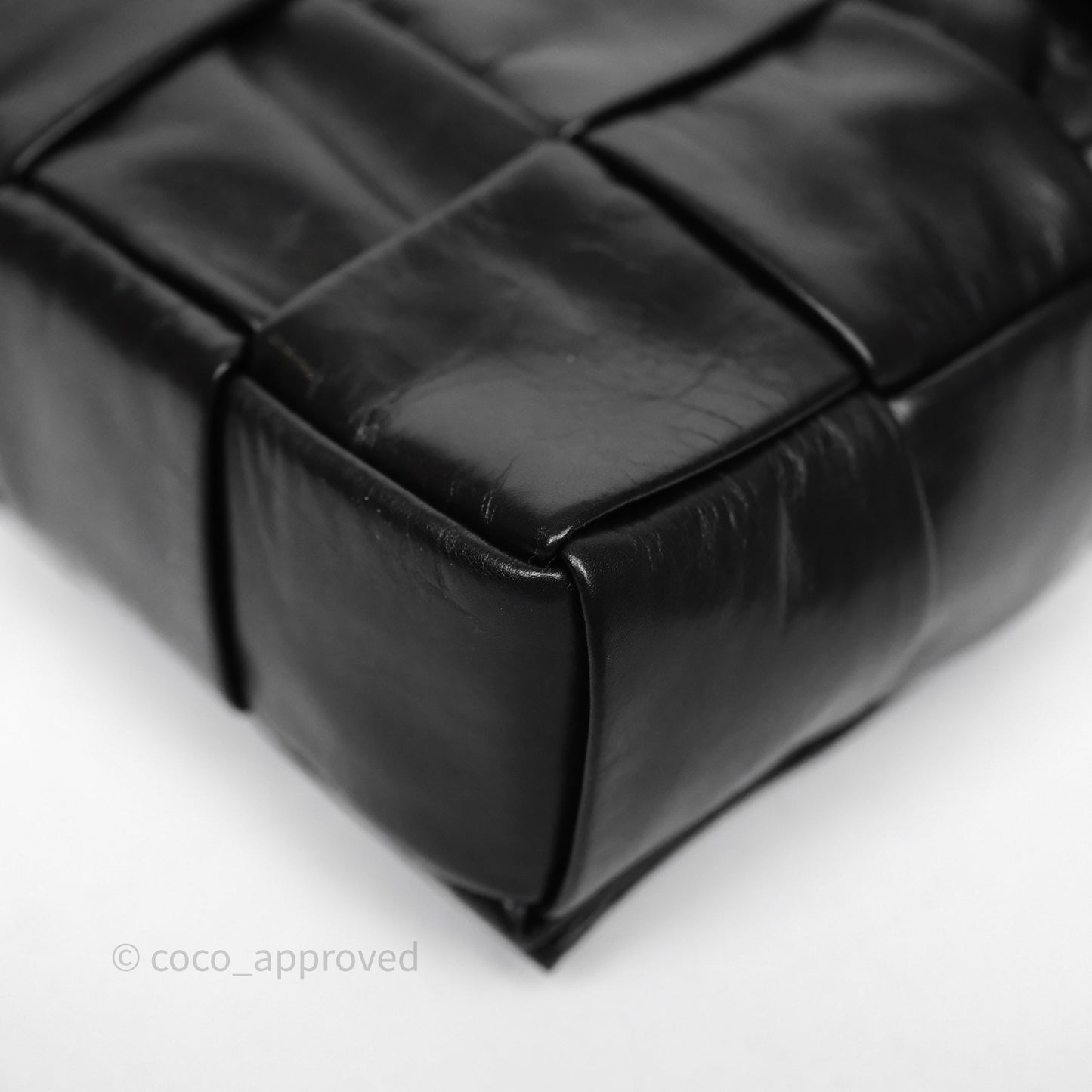 Bottega Veneta Cassette Stretch Belt Bag Maxi Black Intrecciato Leather