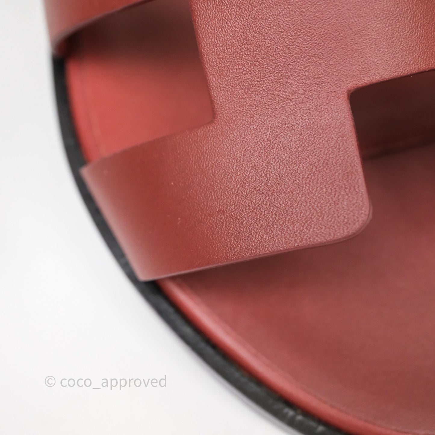 Hermes Sandales Santorini Rouge Tomette Size 36.5