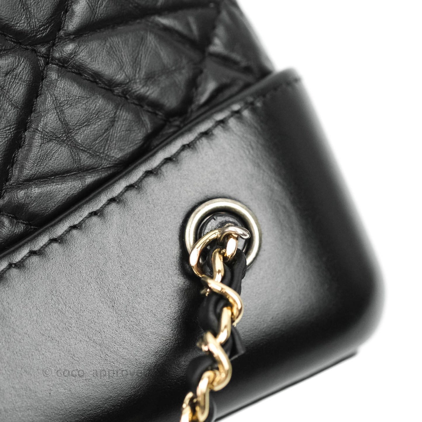 Chanel Small Gabrielle Backpack Black Aged Calfskin