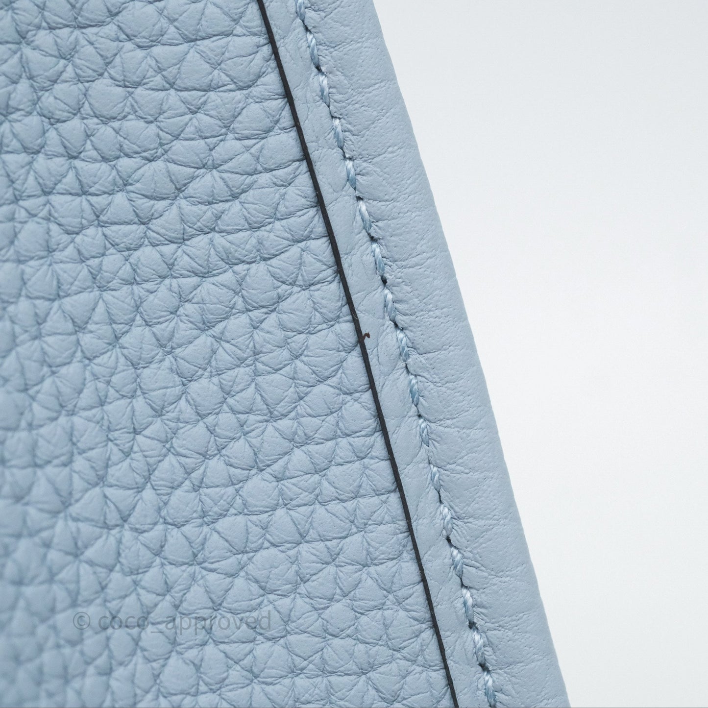 Hermès Mini Evelyne 16 Amazone Bleu Lin Taurillon Clemence Palladium Hardware