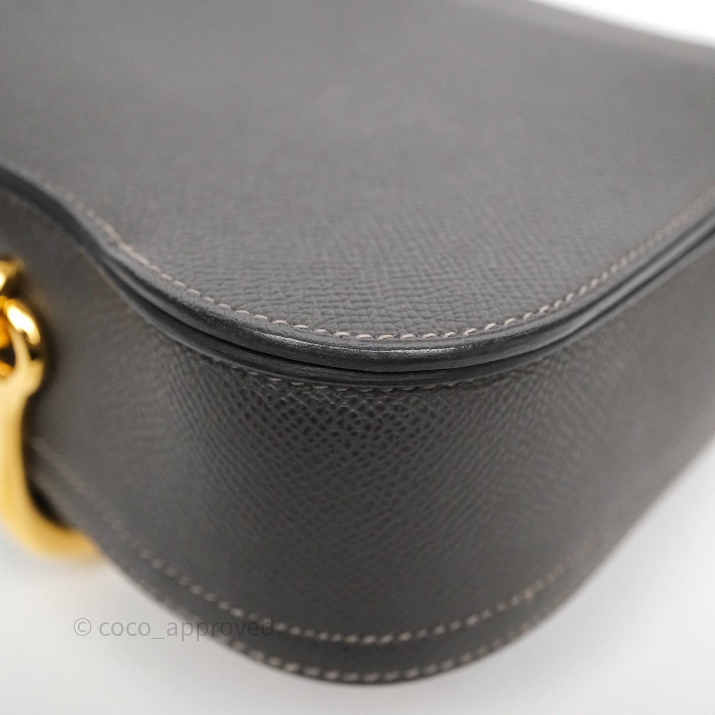 Hermès Della Cavalleria Mini Bag Gris Meyer 0L Epsom Gold Hardware