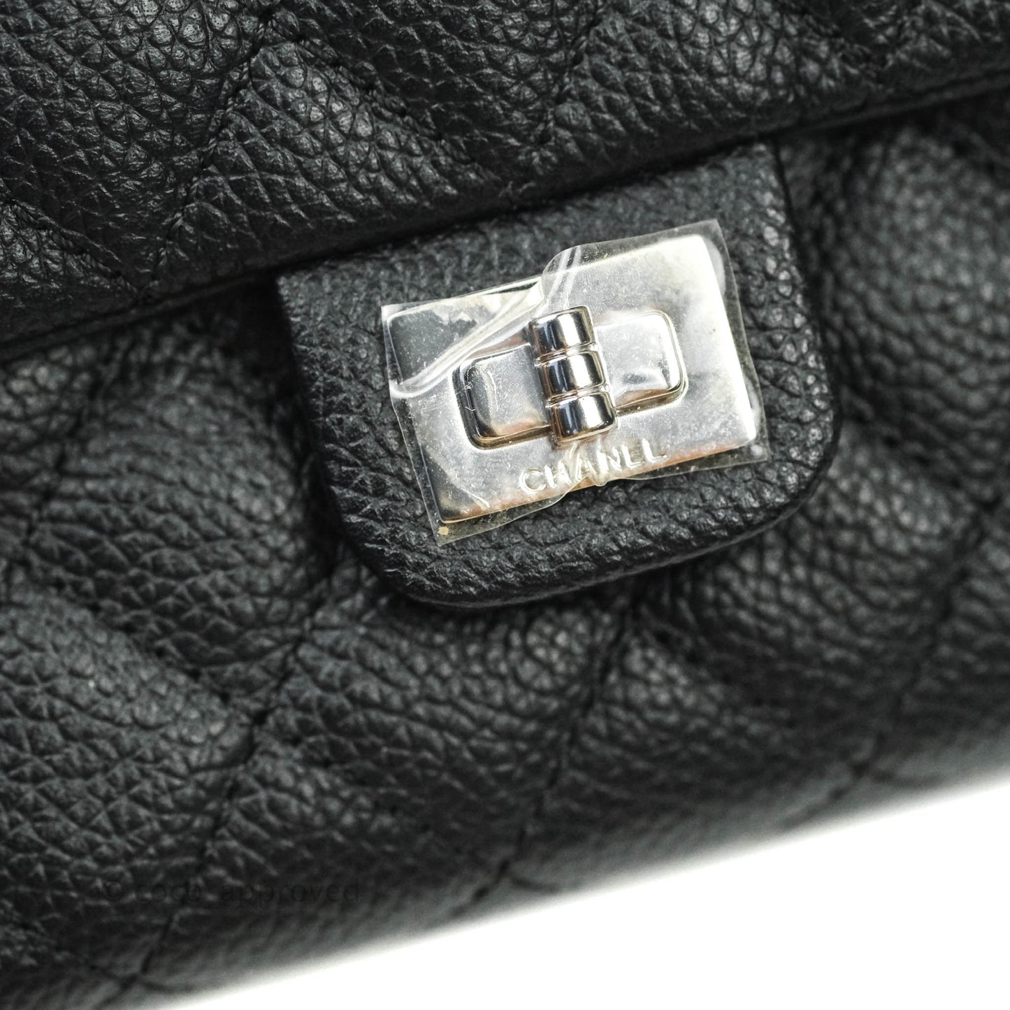 Chanel Reissue Quilted Caviar Belt Bag Black Silver Hardware