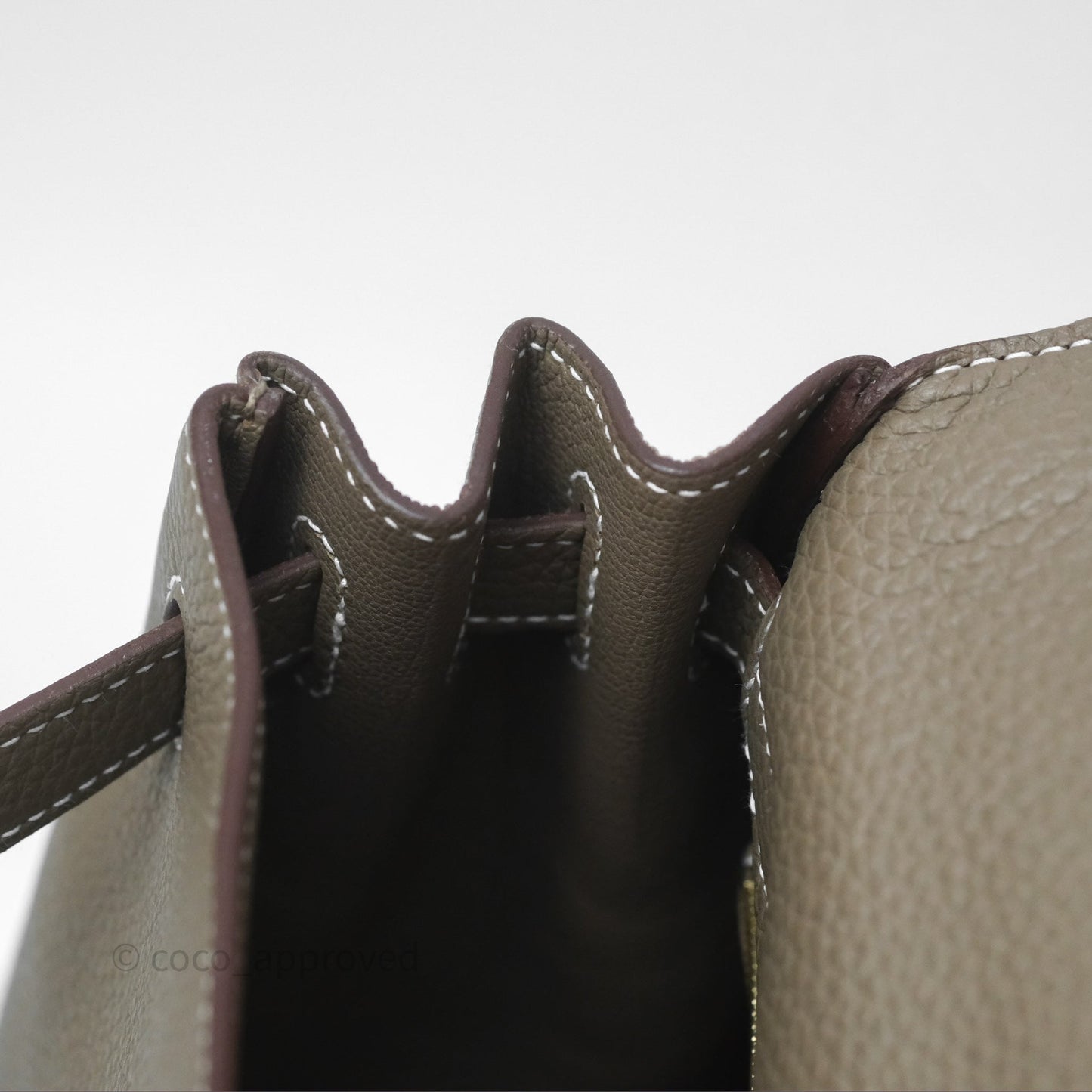 Hermès Kelly II 28 Retourne Etoupe 18 Clemence Gold Hardware