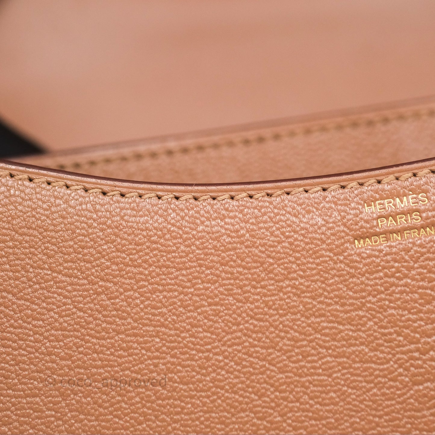 Hermès Constance Mini Quebracho Chevre Gold Hardware